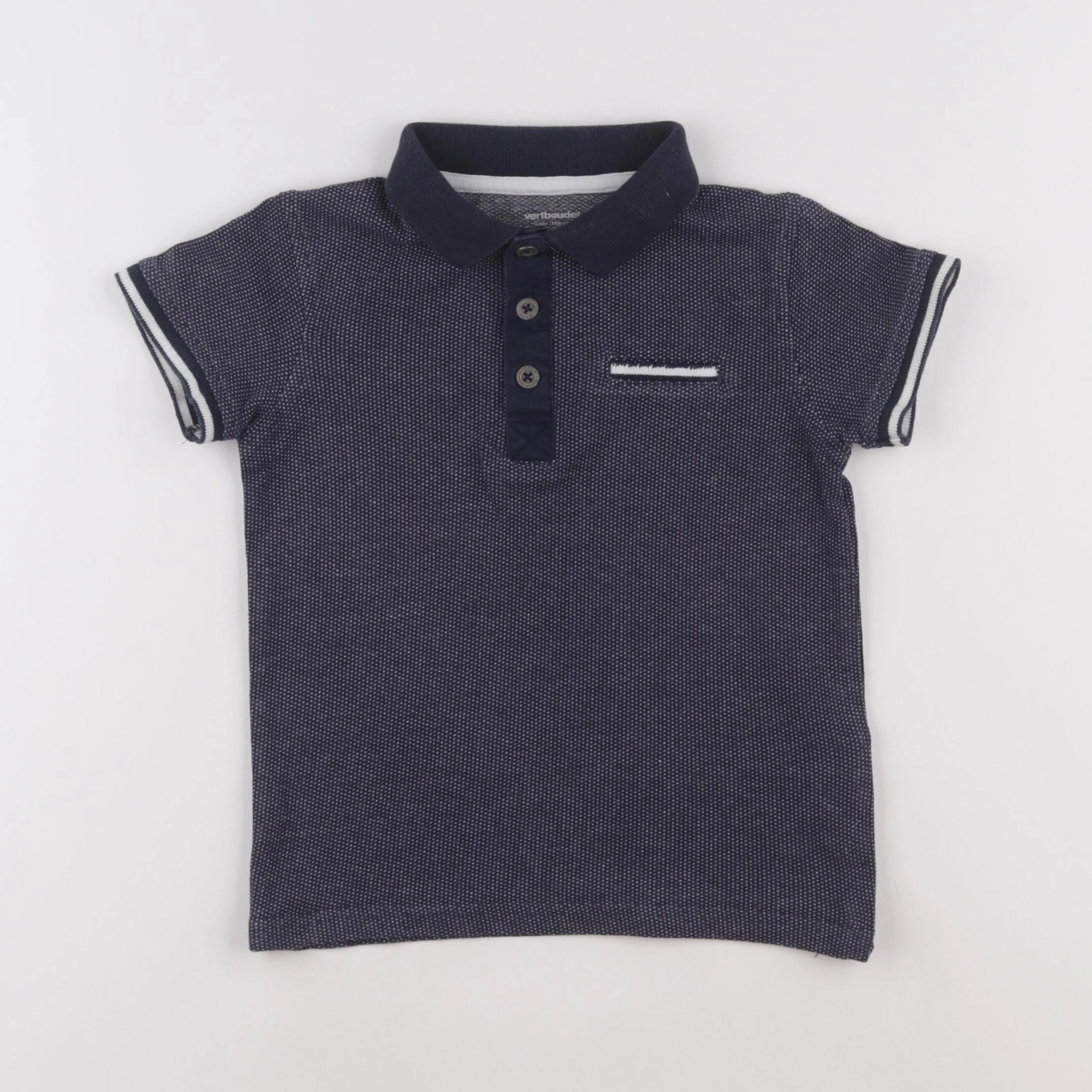 Vertbaudet - polo bleu - 5 ans