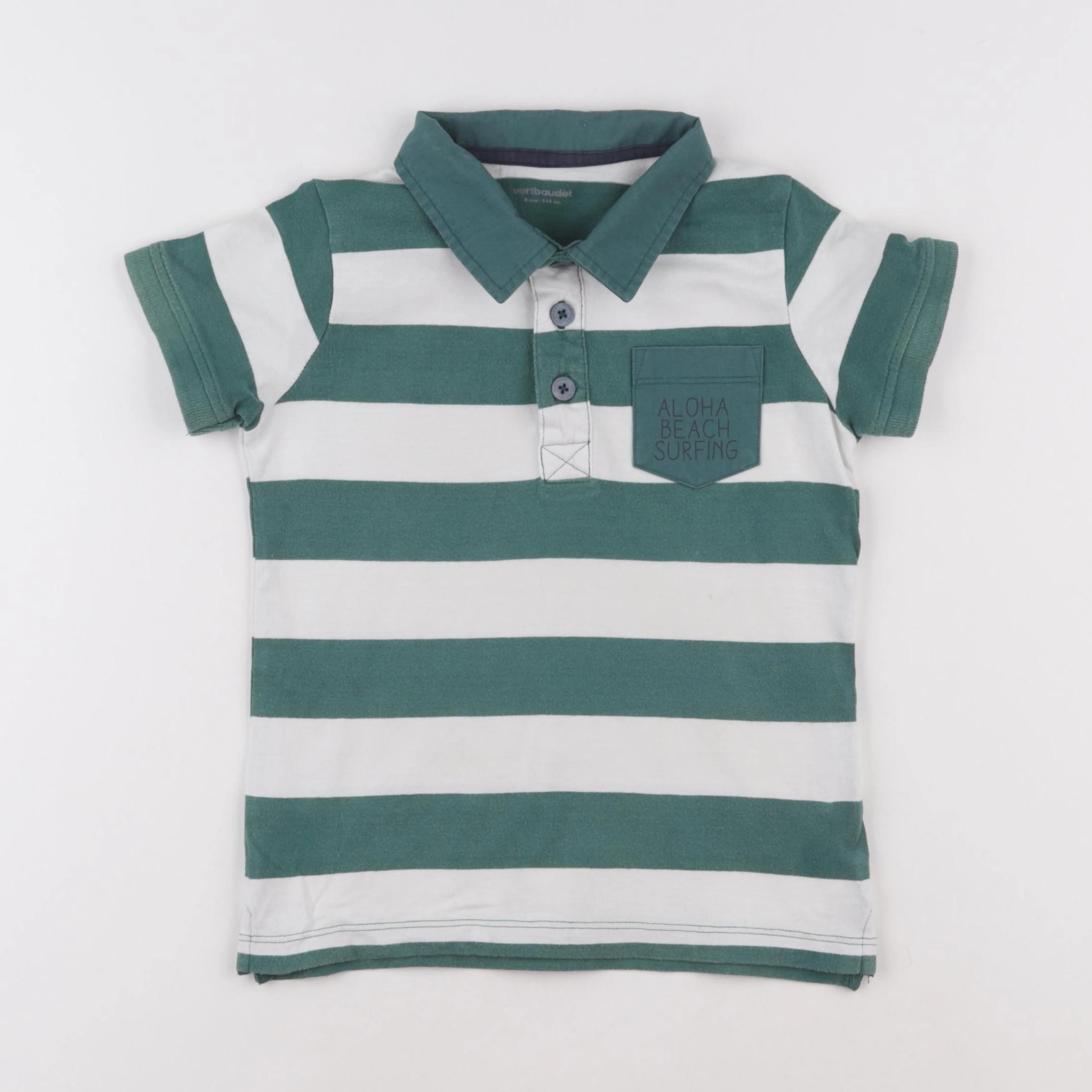 Vertbaudet - polo bleu - 5 ans