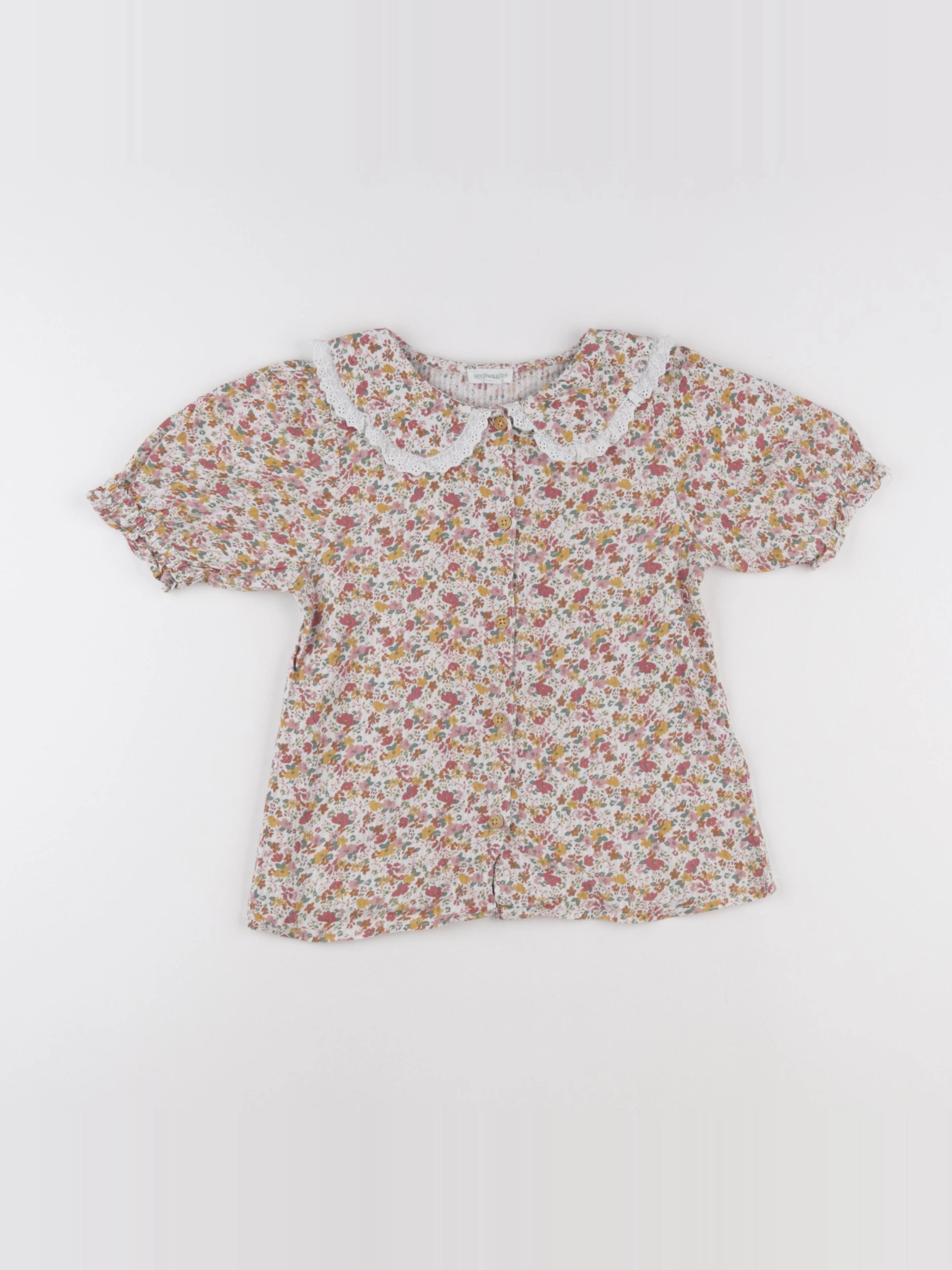 Vertbaudet - chemise multicolore - 8 ans