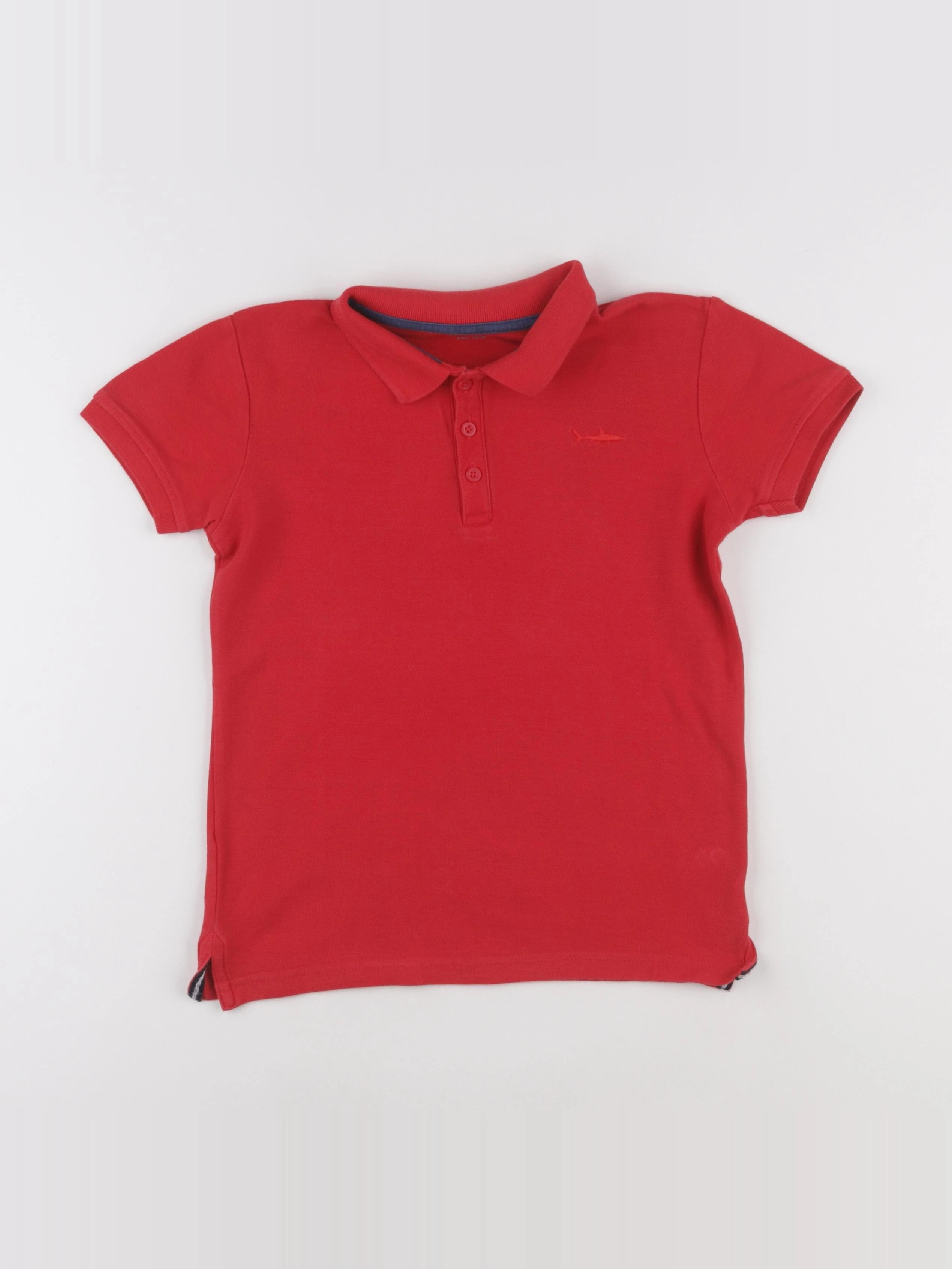 Vertbaudet - polo rouge - 9 ans