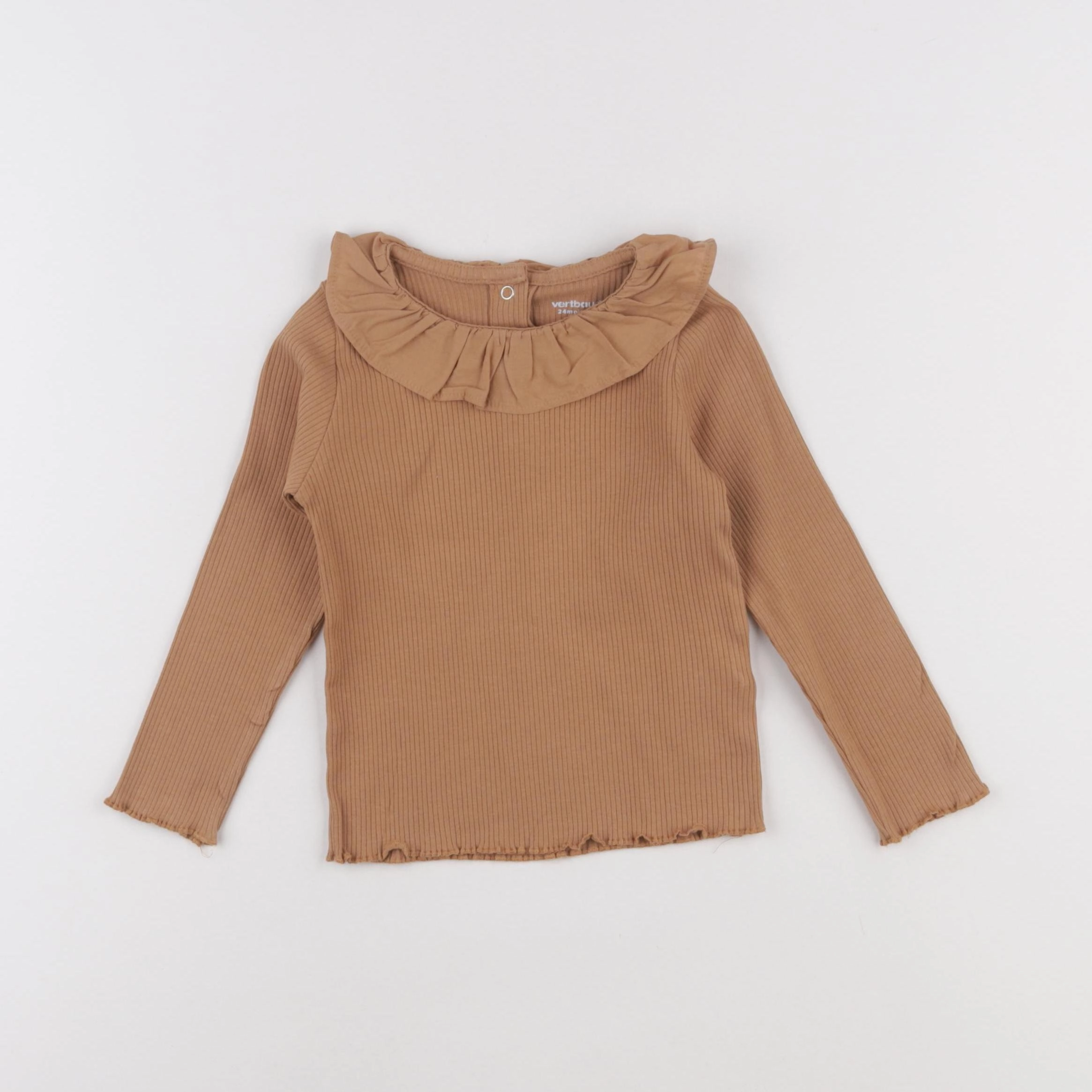 Vertbaudet - tee-shirt marron - 24 mois