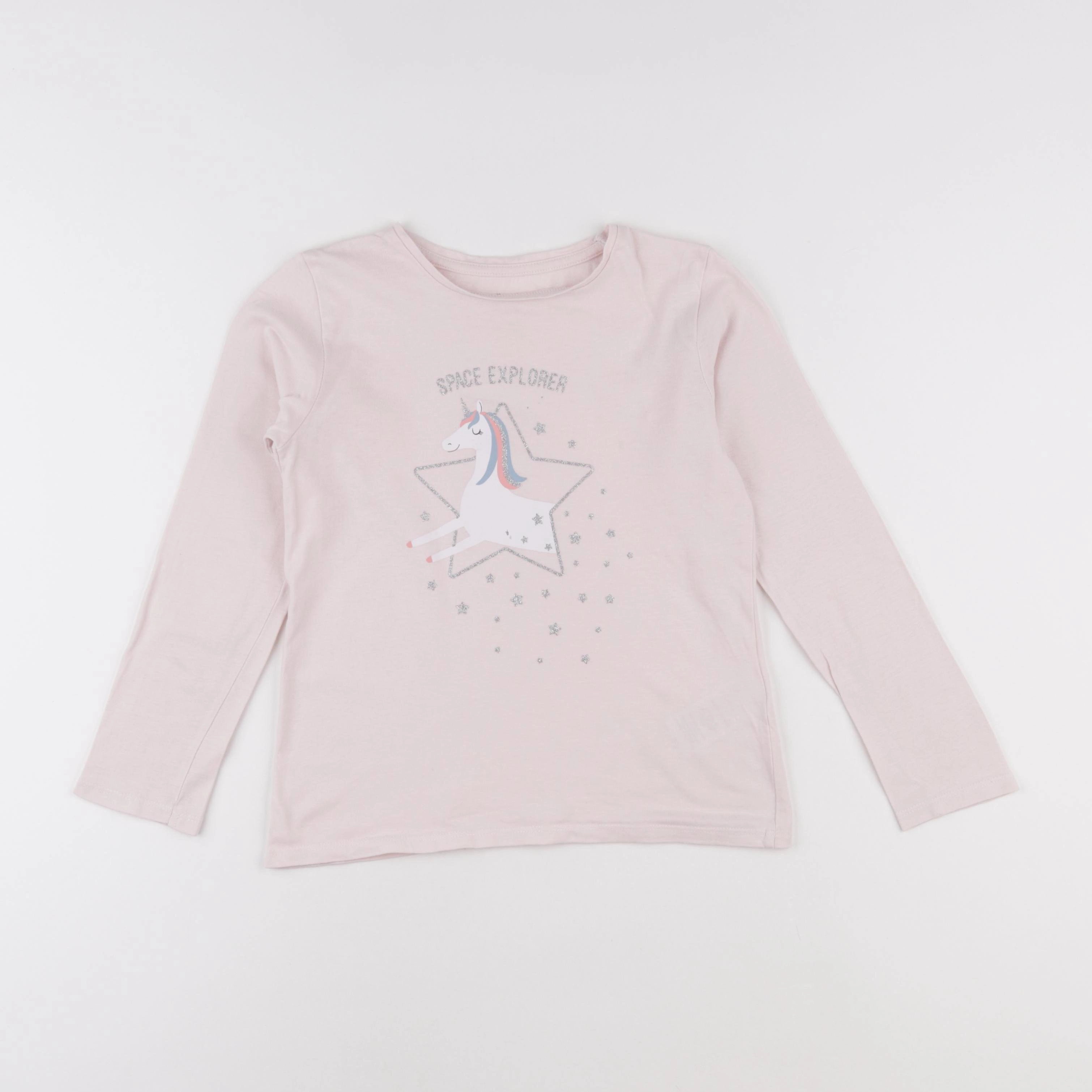 Vertbaudet - tee-shirt rose - 8 ans