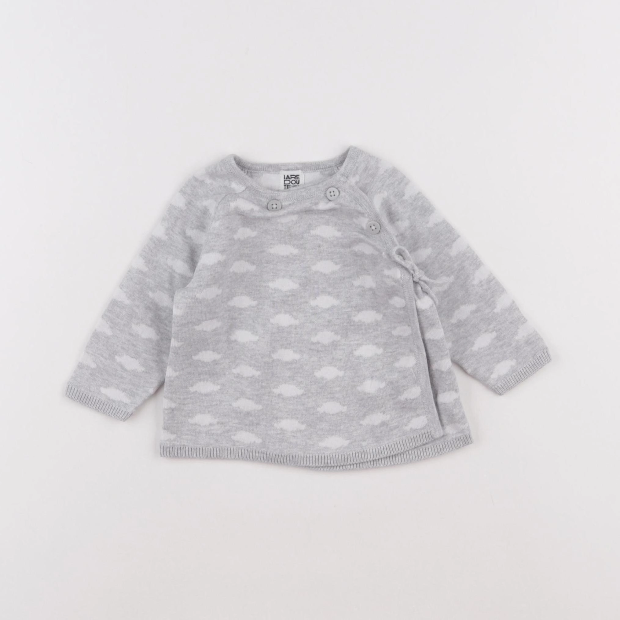 La Redoute - pull gris - 3 mois
