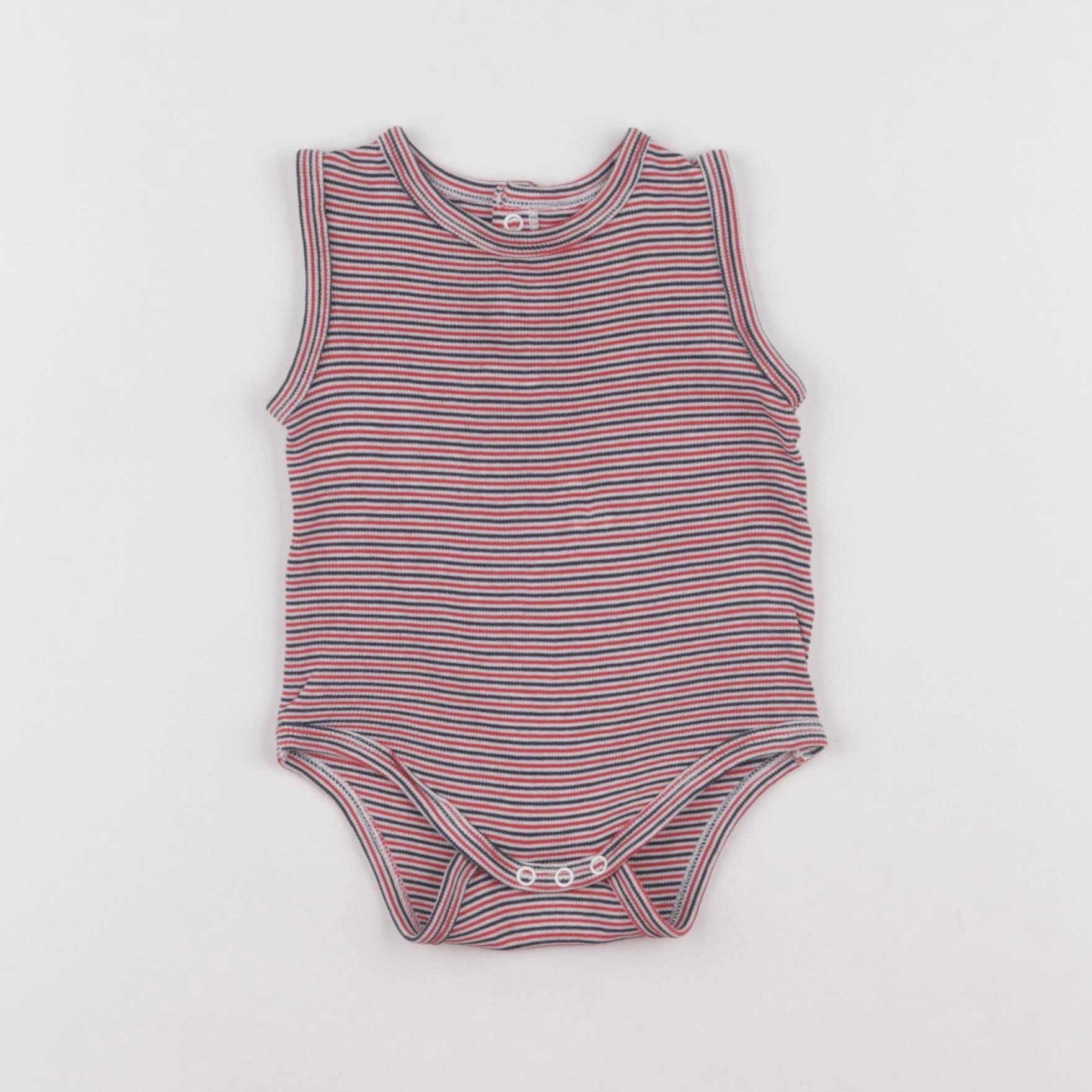 Vertbaudet - body rouge - 9 mois