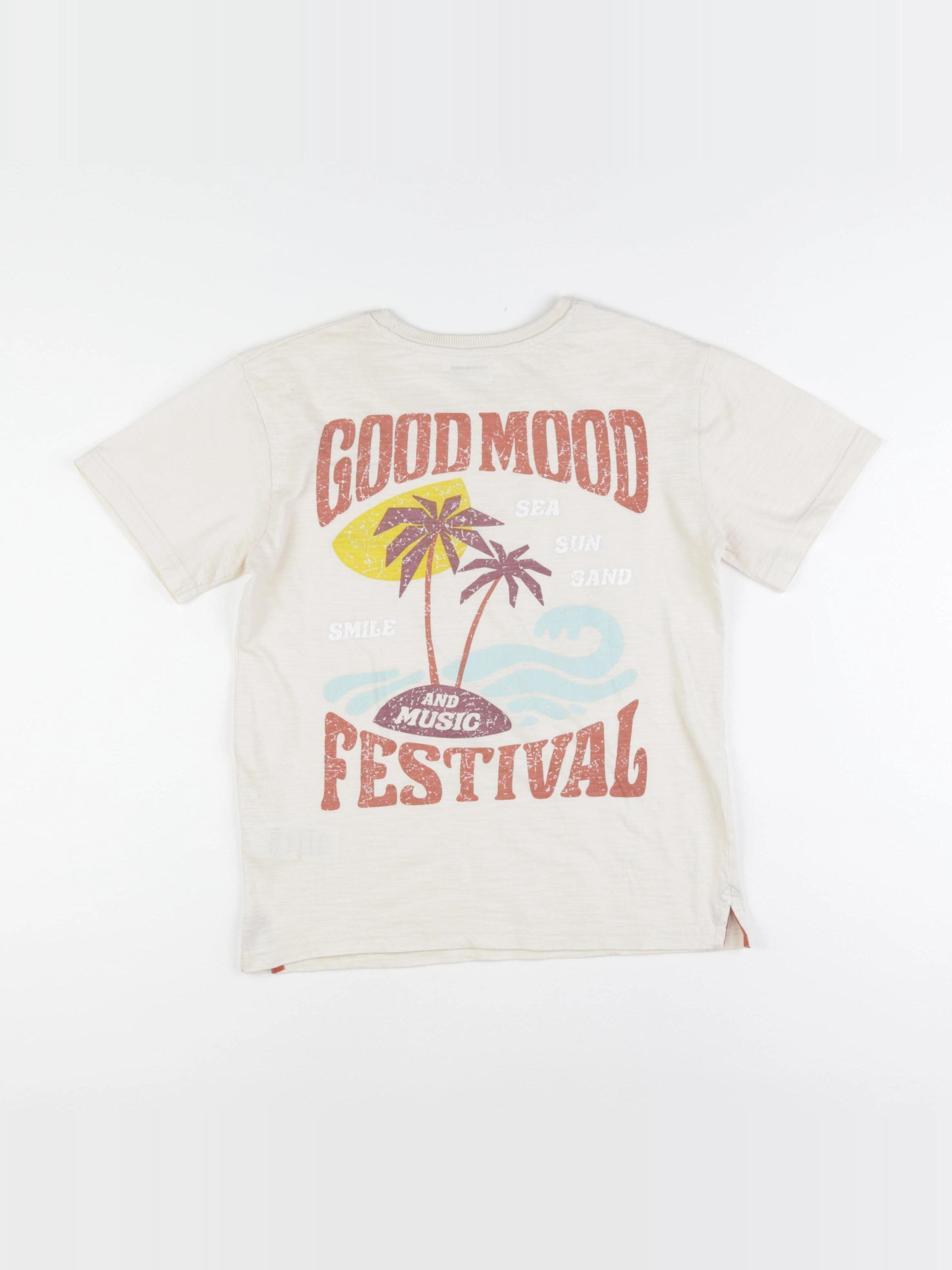 Vertbaudet - tee-shirt imprimé au dos beige - 12 ans