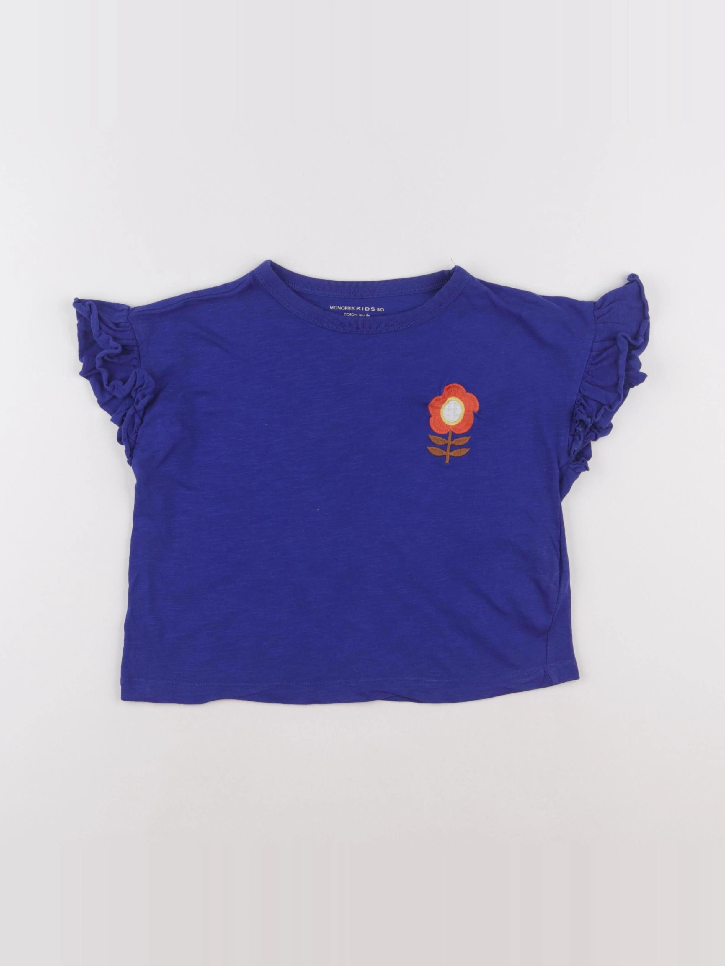 Monoprix - tee-shirt bleu - 8 ans