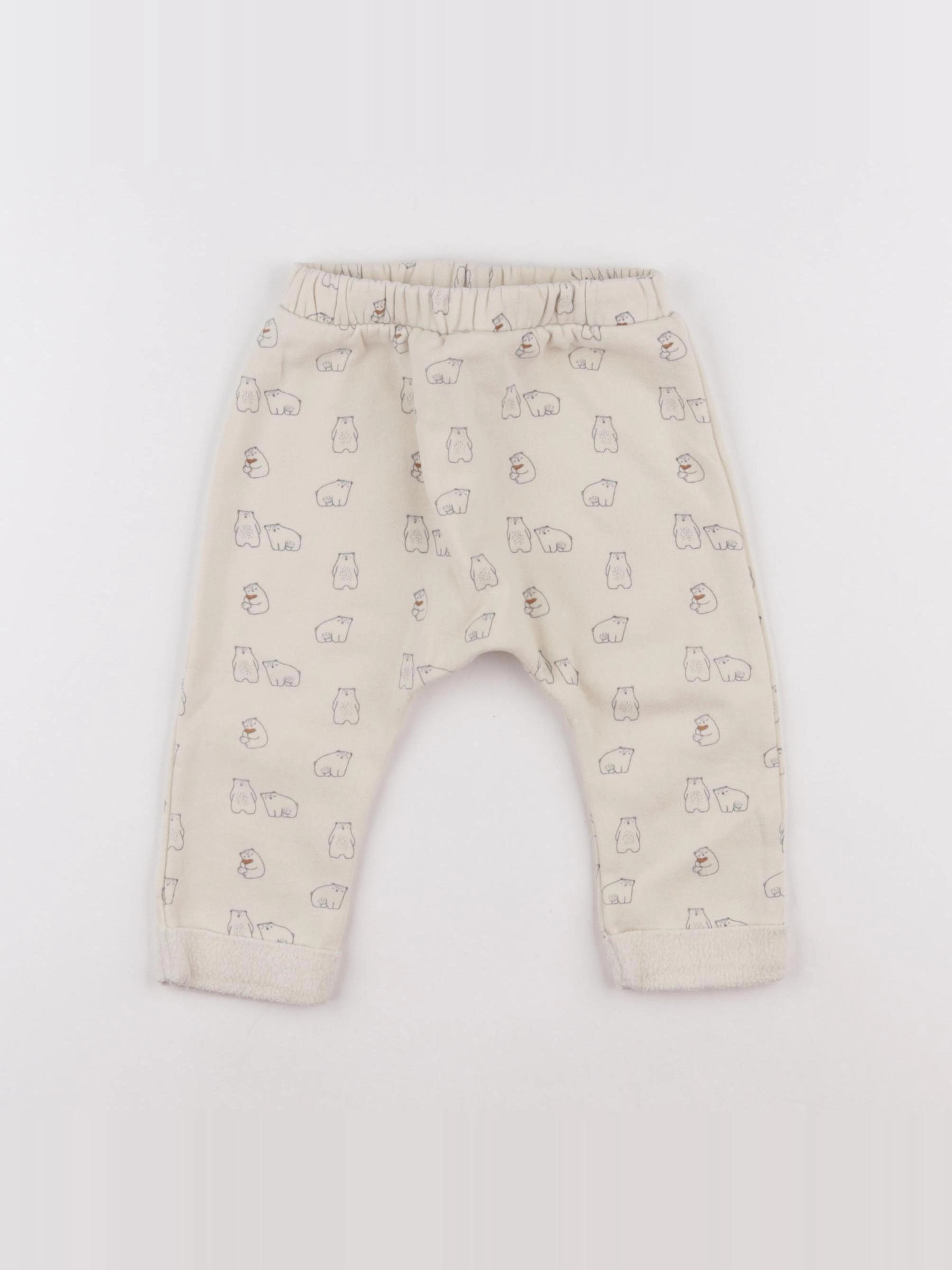 Vertbaudet - sarouel beige - 18 mois