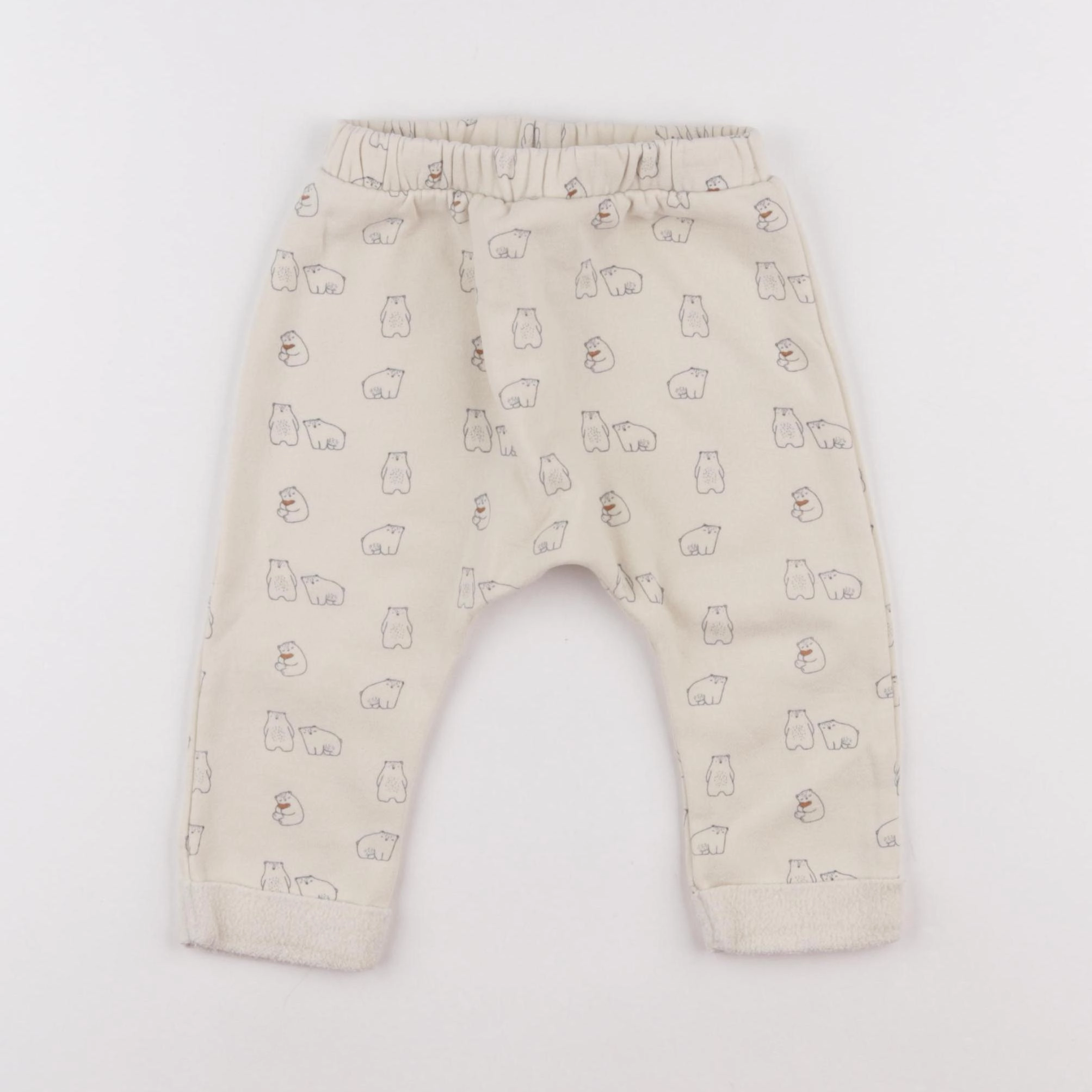 Vertbaudet - sarouel beige - 18 mois