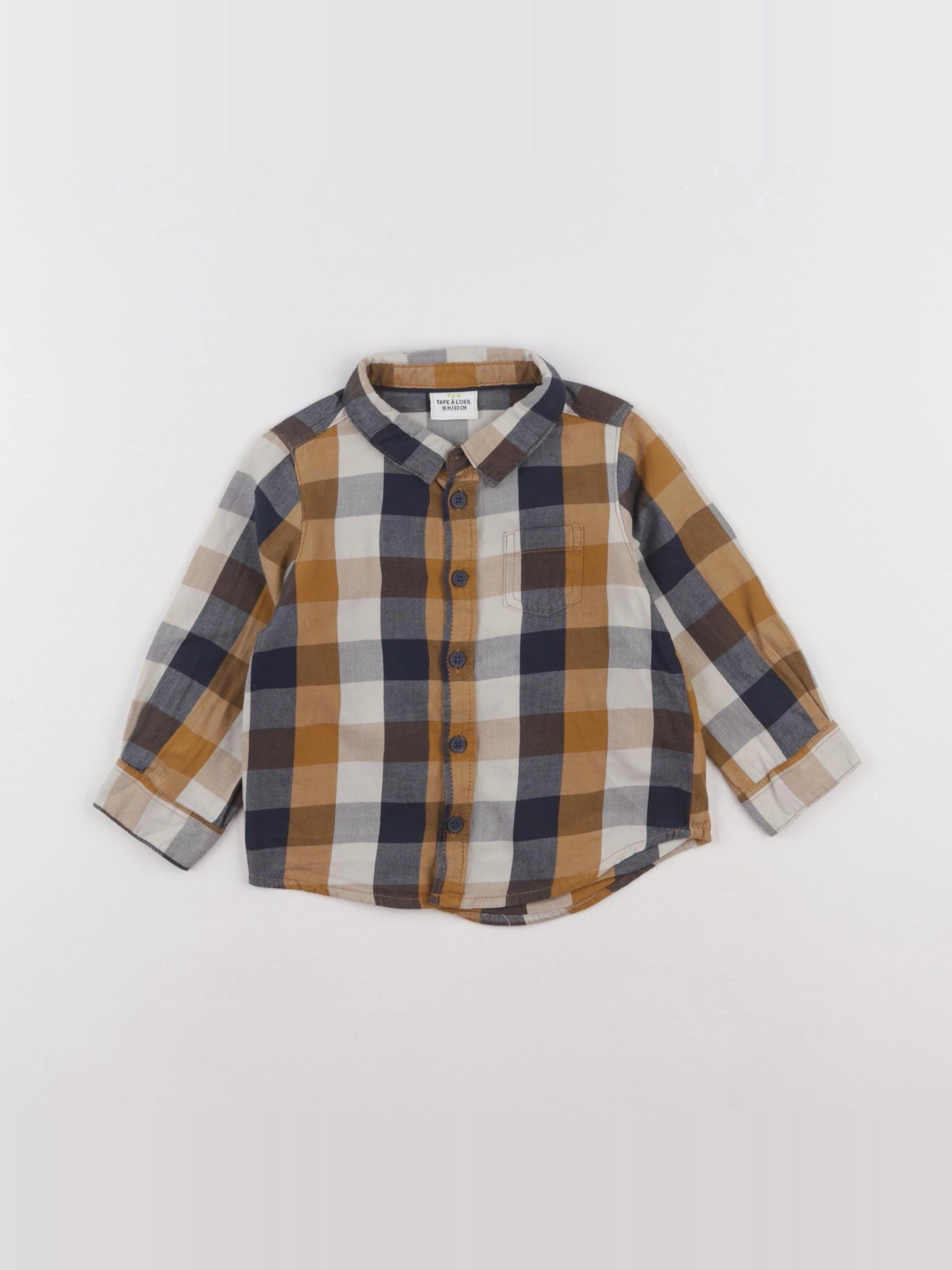 Tape à l'oeil - chemise marron - 18 mois
