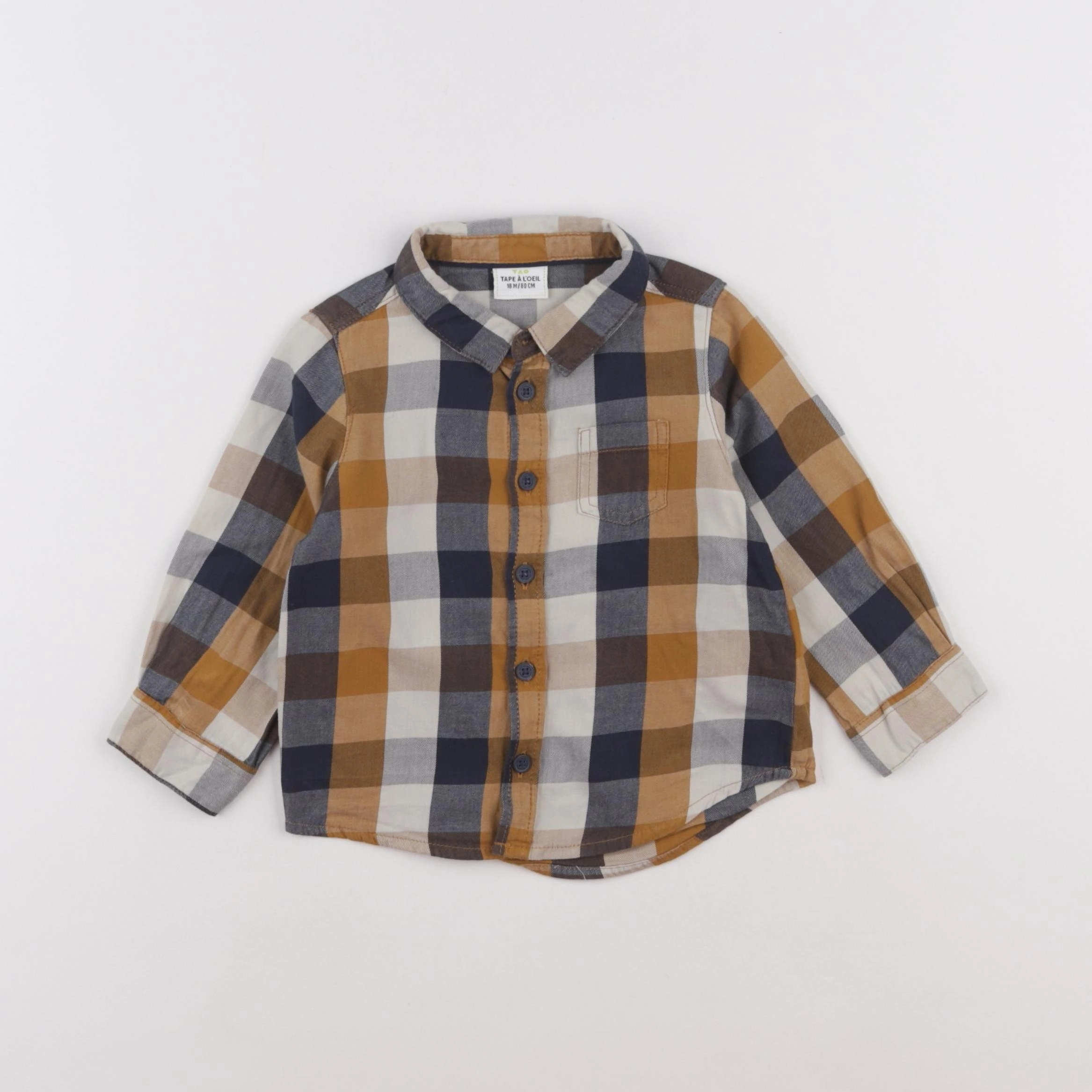 Tape à l'oeil - chemise marron - 18 mois