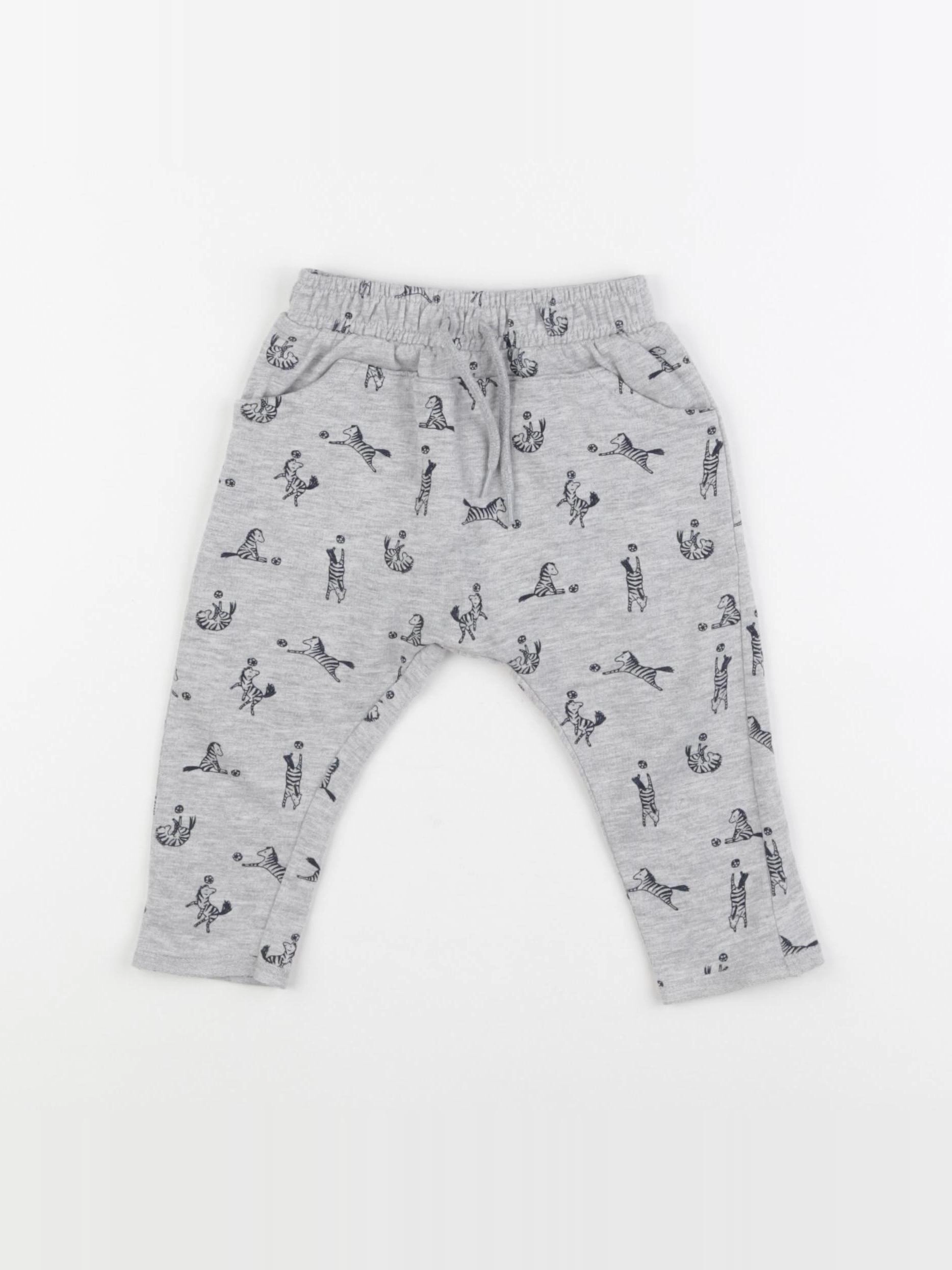 Vertbaudet - jogging gris - 9 mois