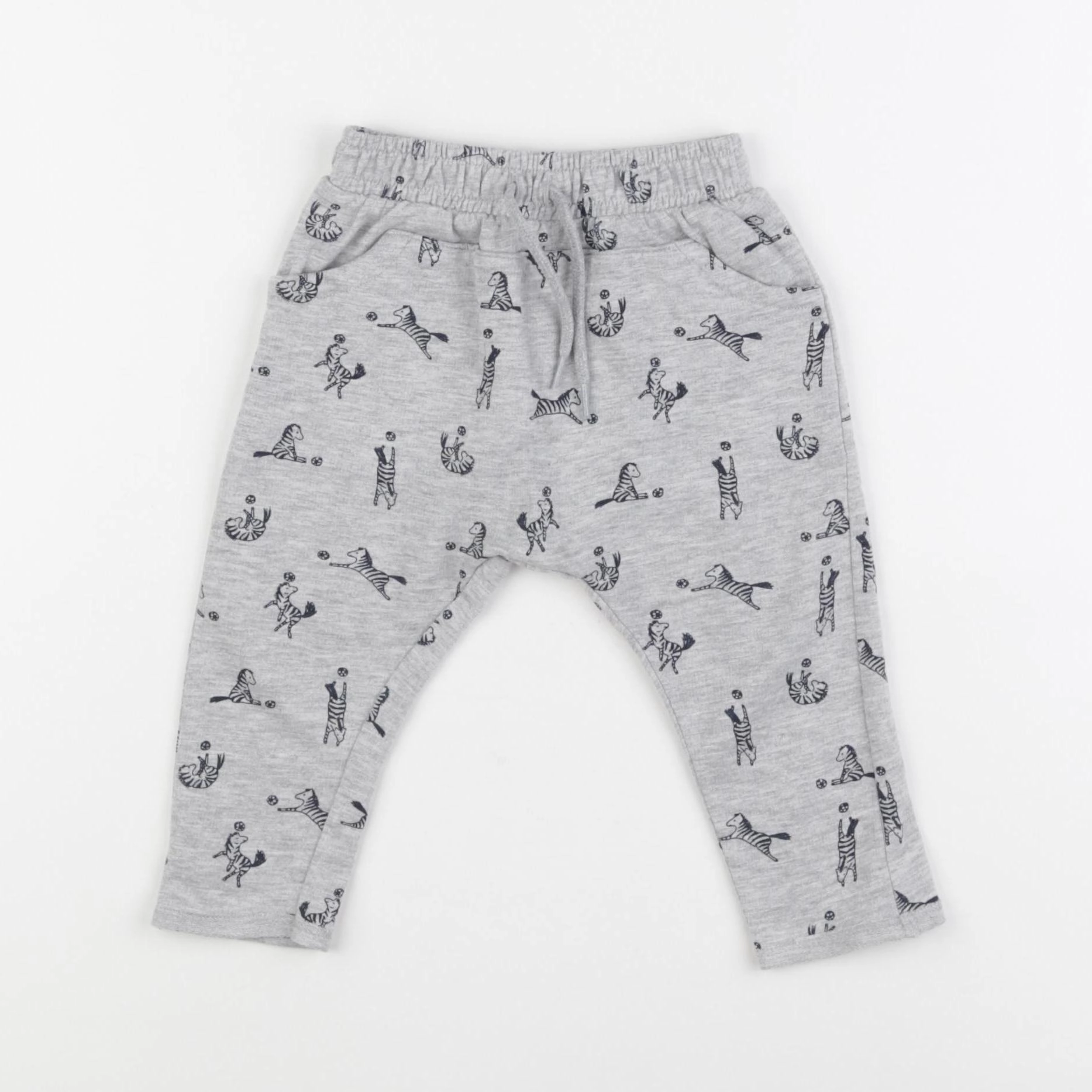 Vertbaudet - jogging gris - 9 mois