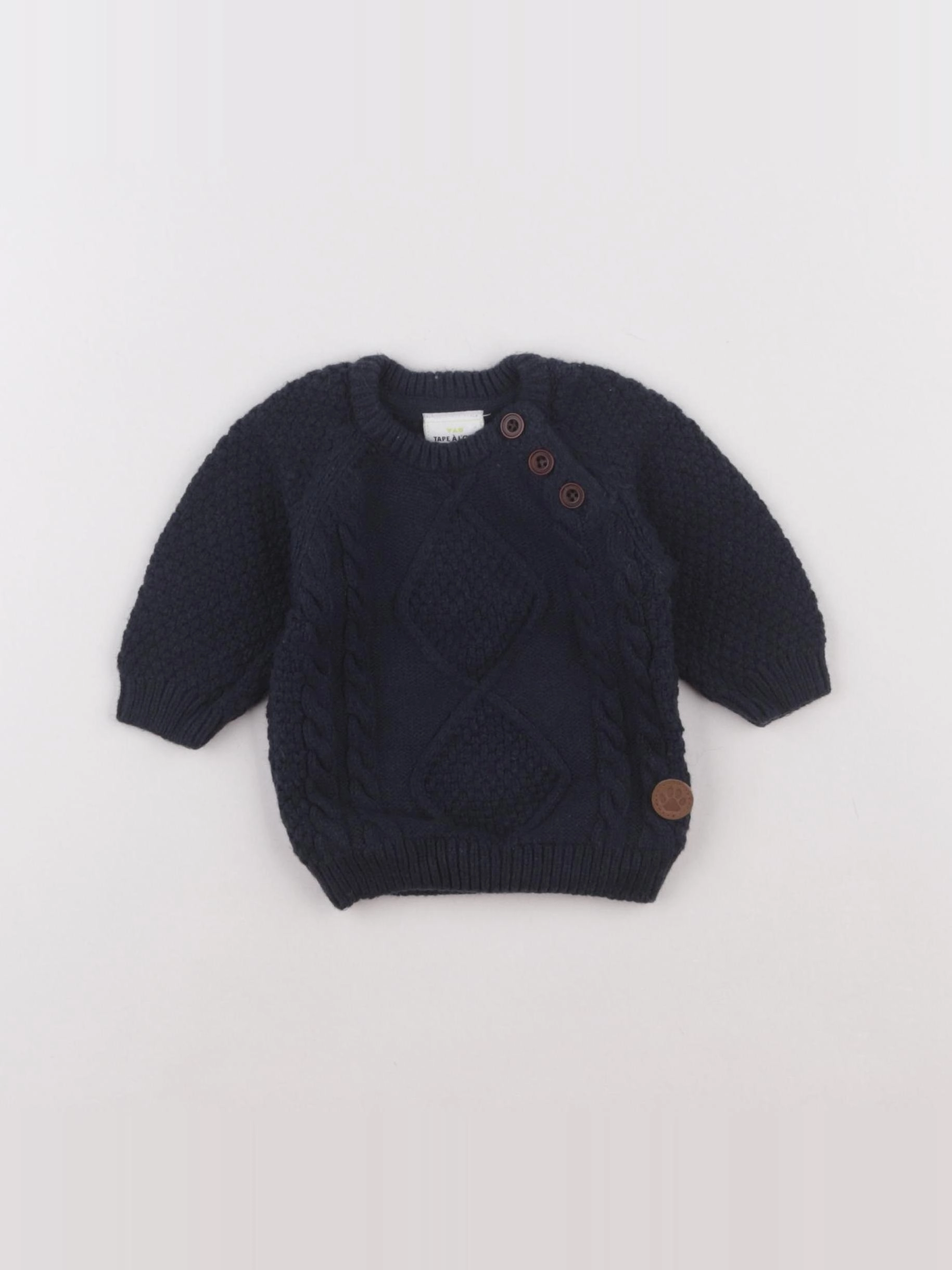 Tape à l'oeil - pull bleu - 3 mois