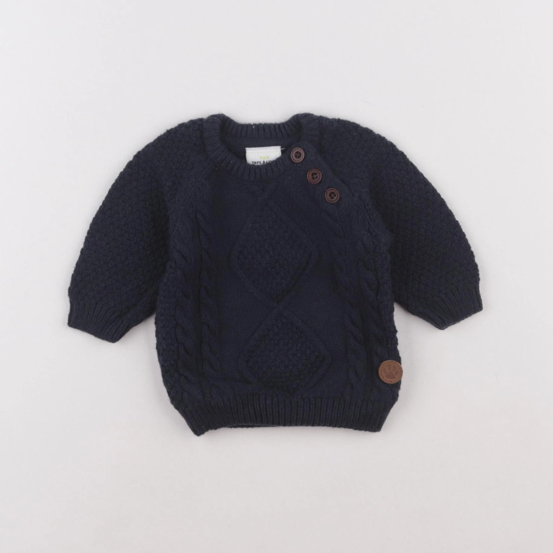 Tape à l'oeil - pull bleu - 3 mois