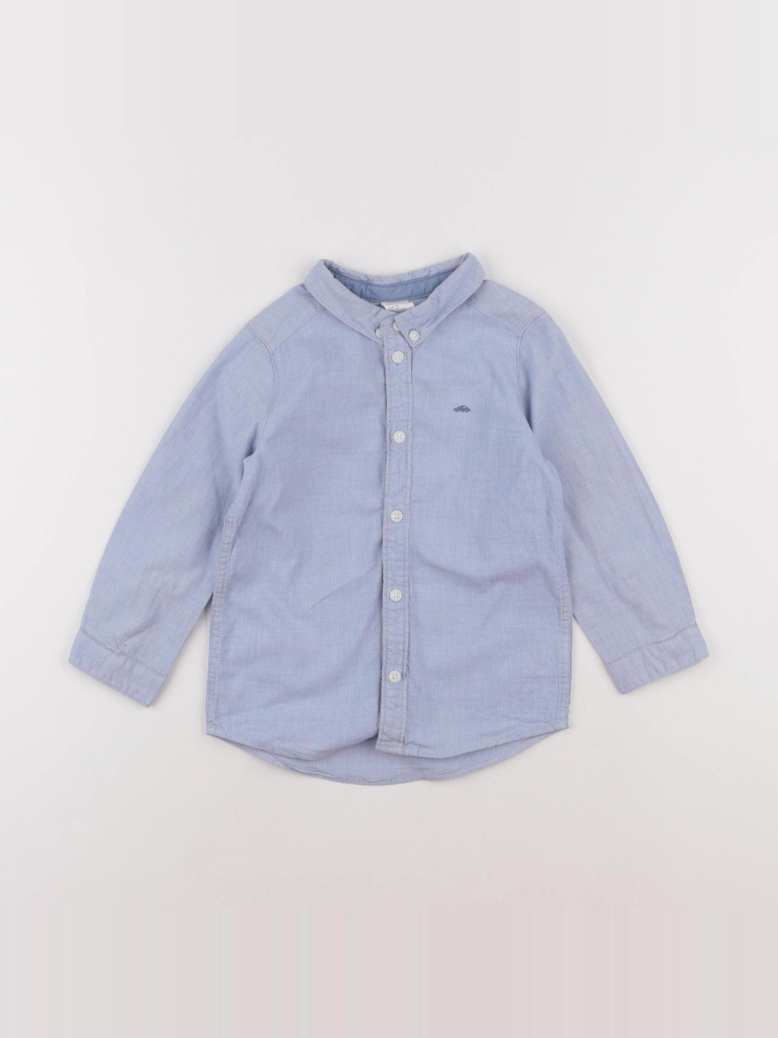 H&M - chemise bleu - 18/24 mois