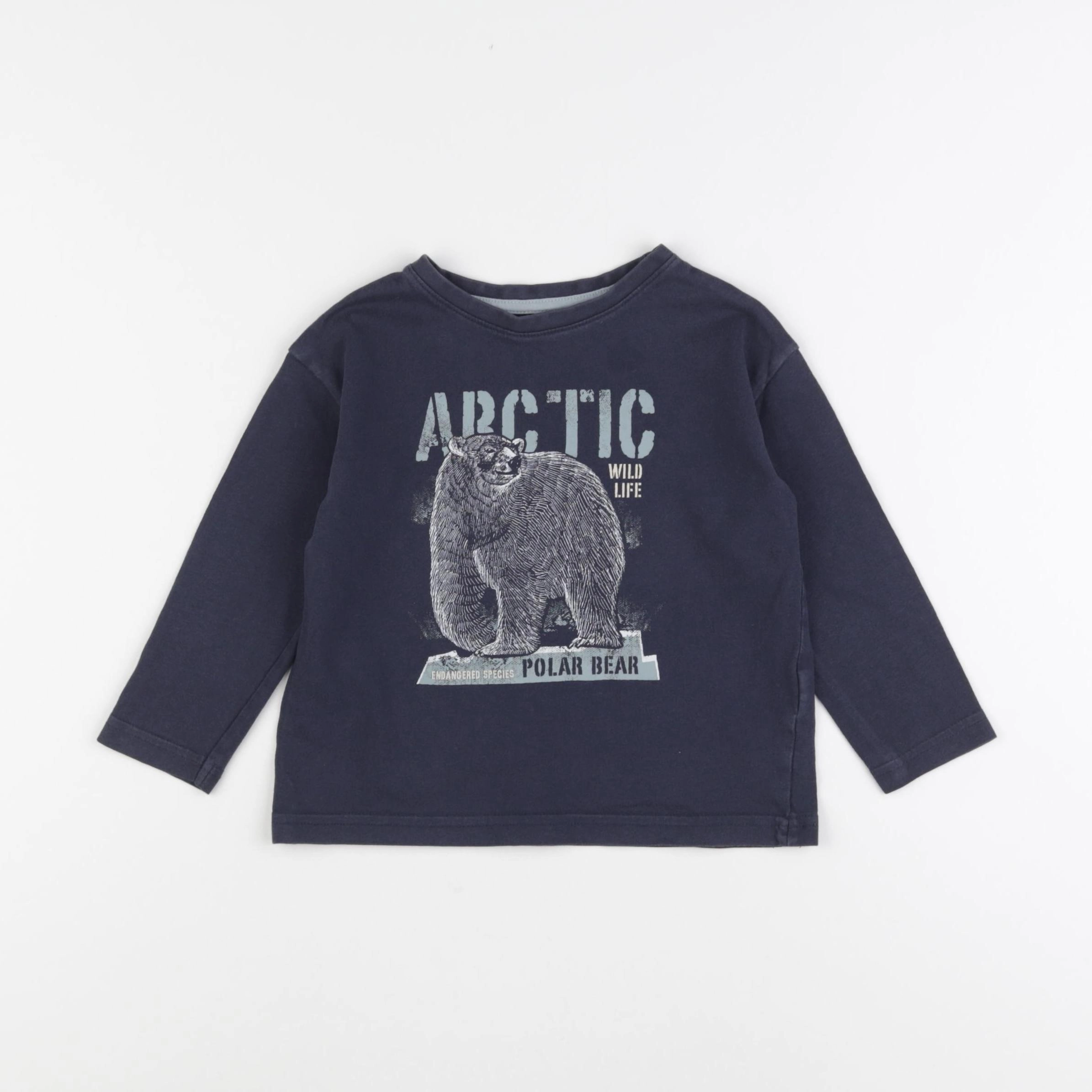 Vertbaudet - tee-shirt gris - 3 ans
