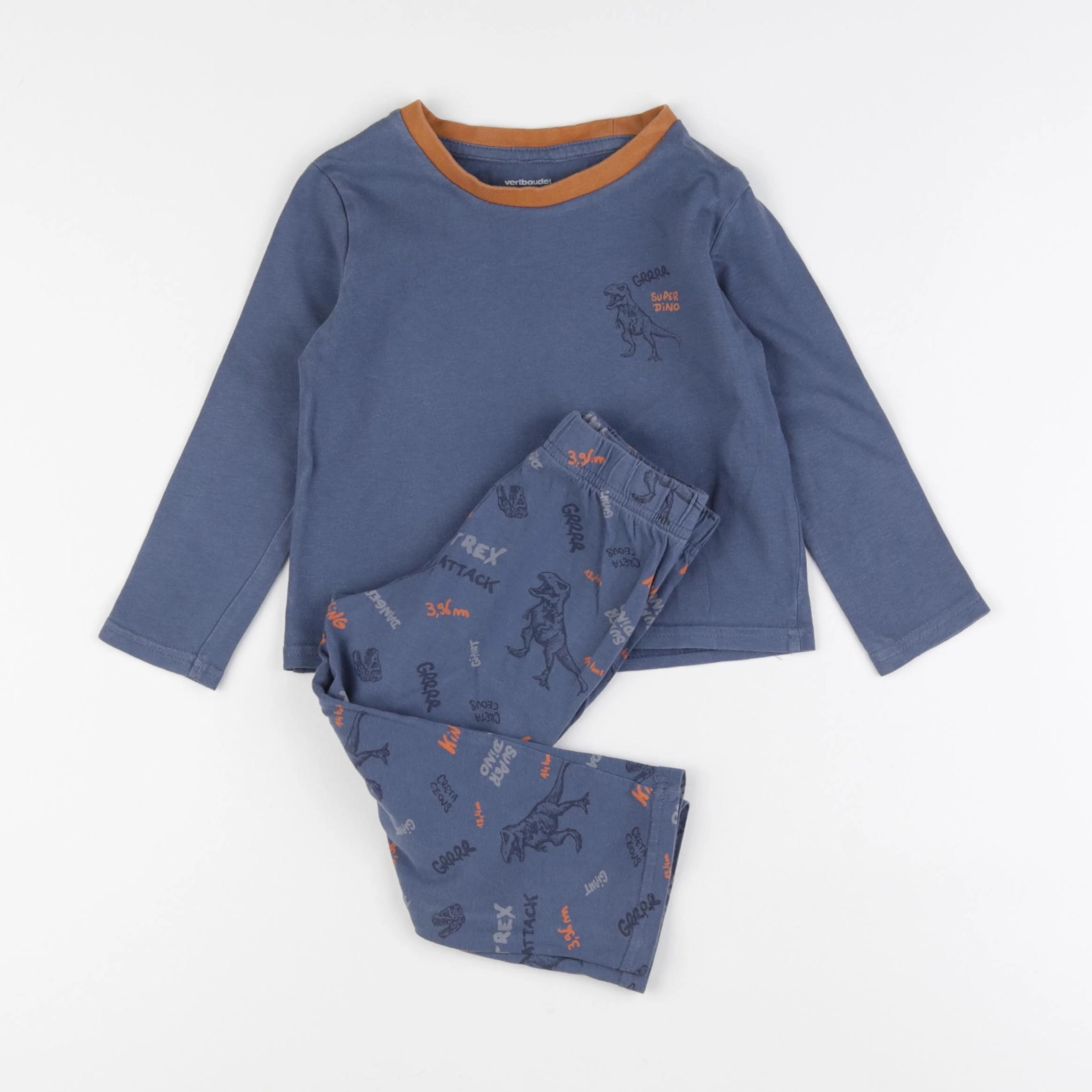 Vertbaudet - pyjama coton bleu - 3 ans