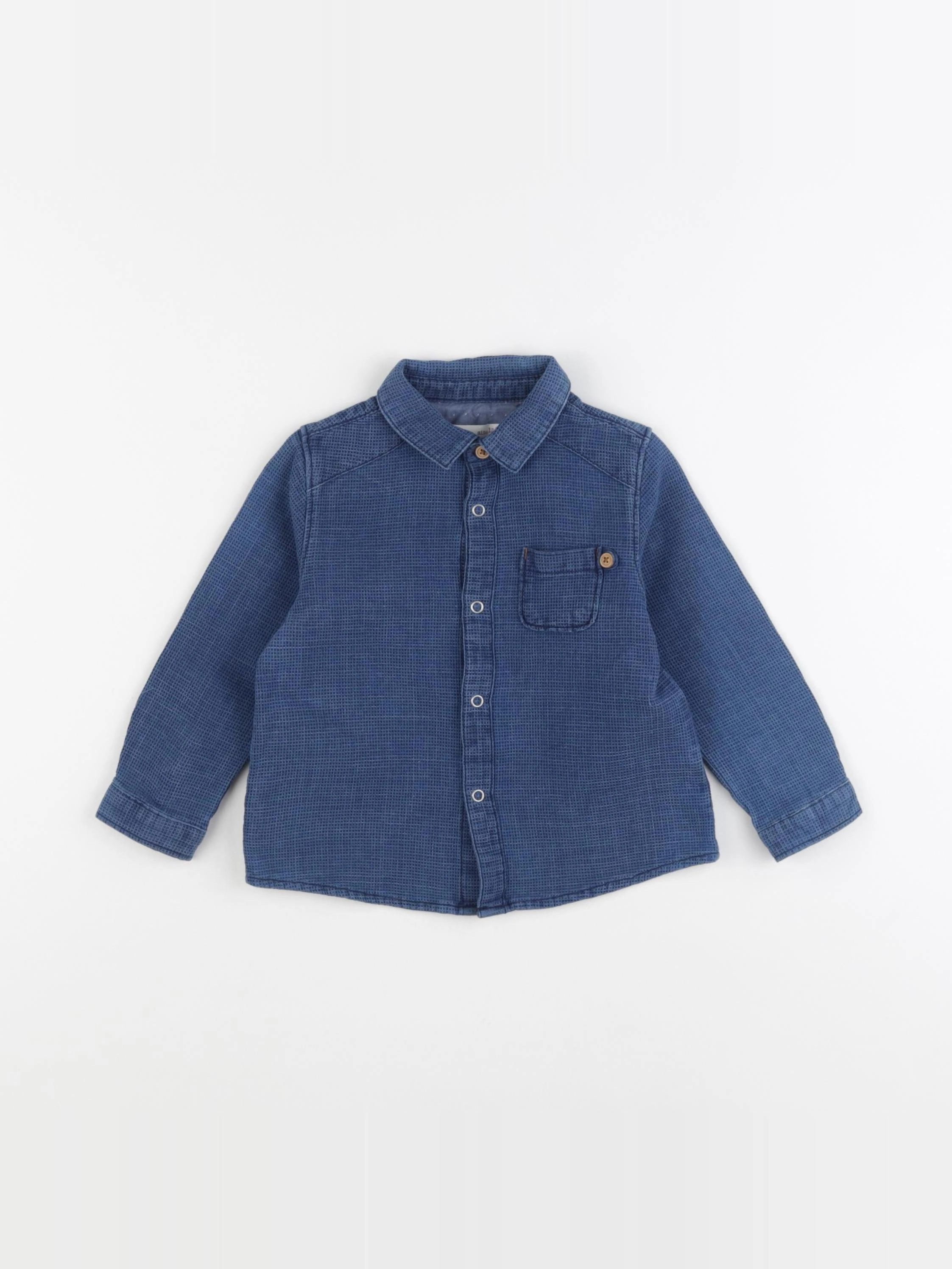 Zara - chemise bleu - 12/18 mois