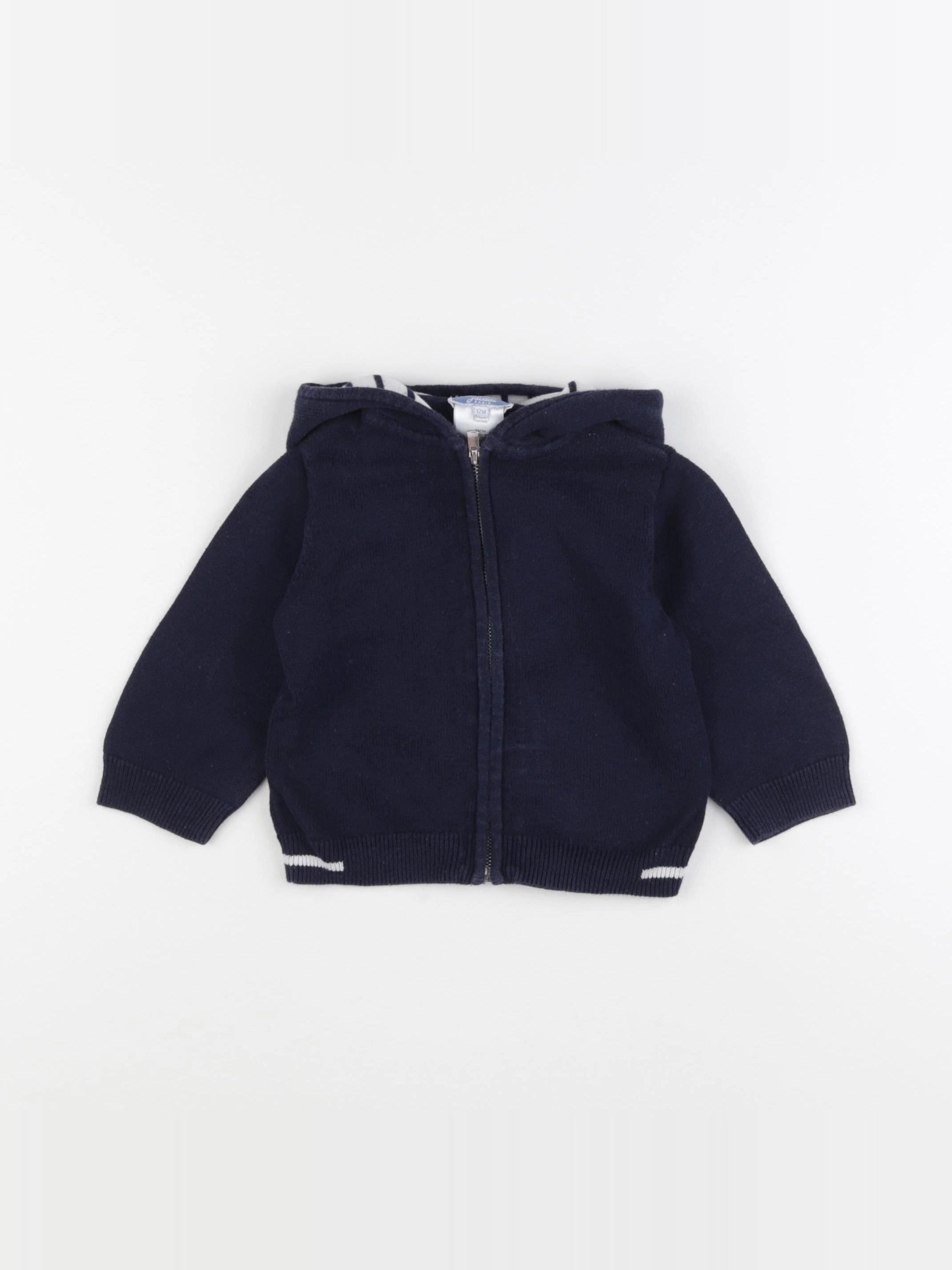 Jacadi - gilet bleu - 12 mois