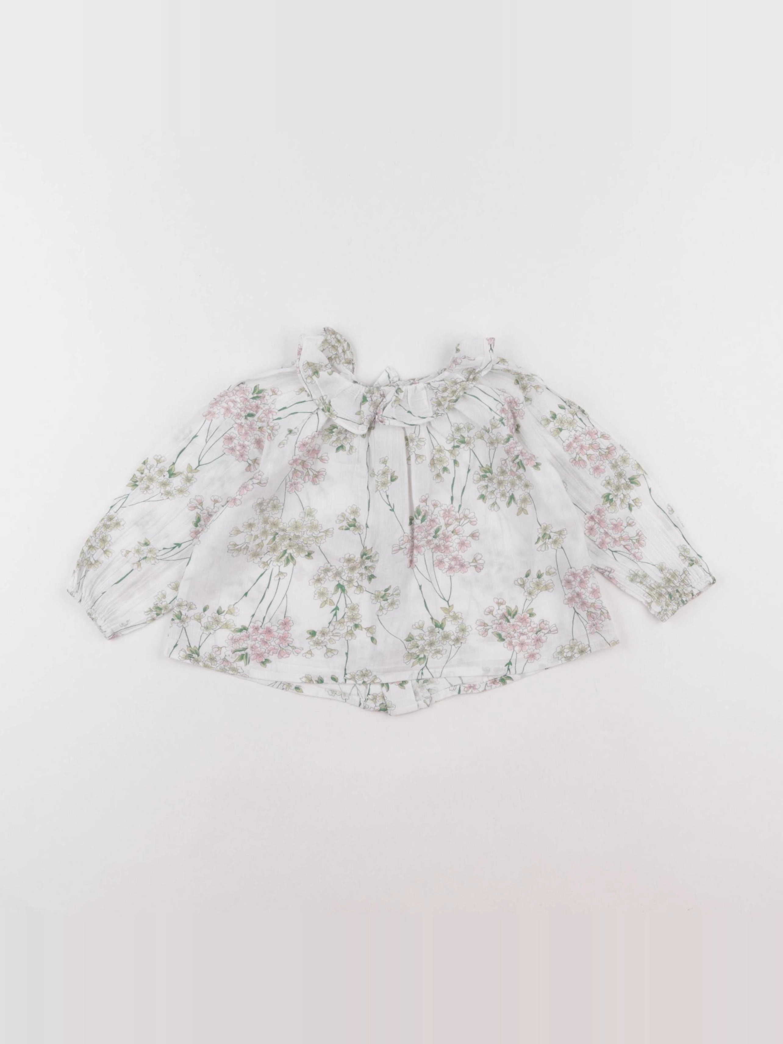 Bonton - blouse multicolore - 12 mois