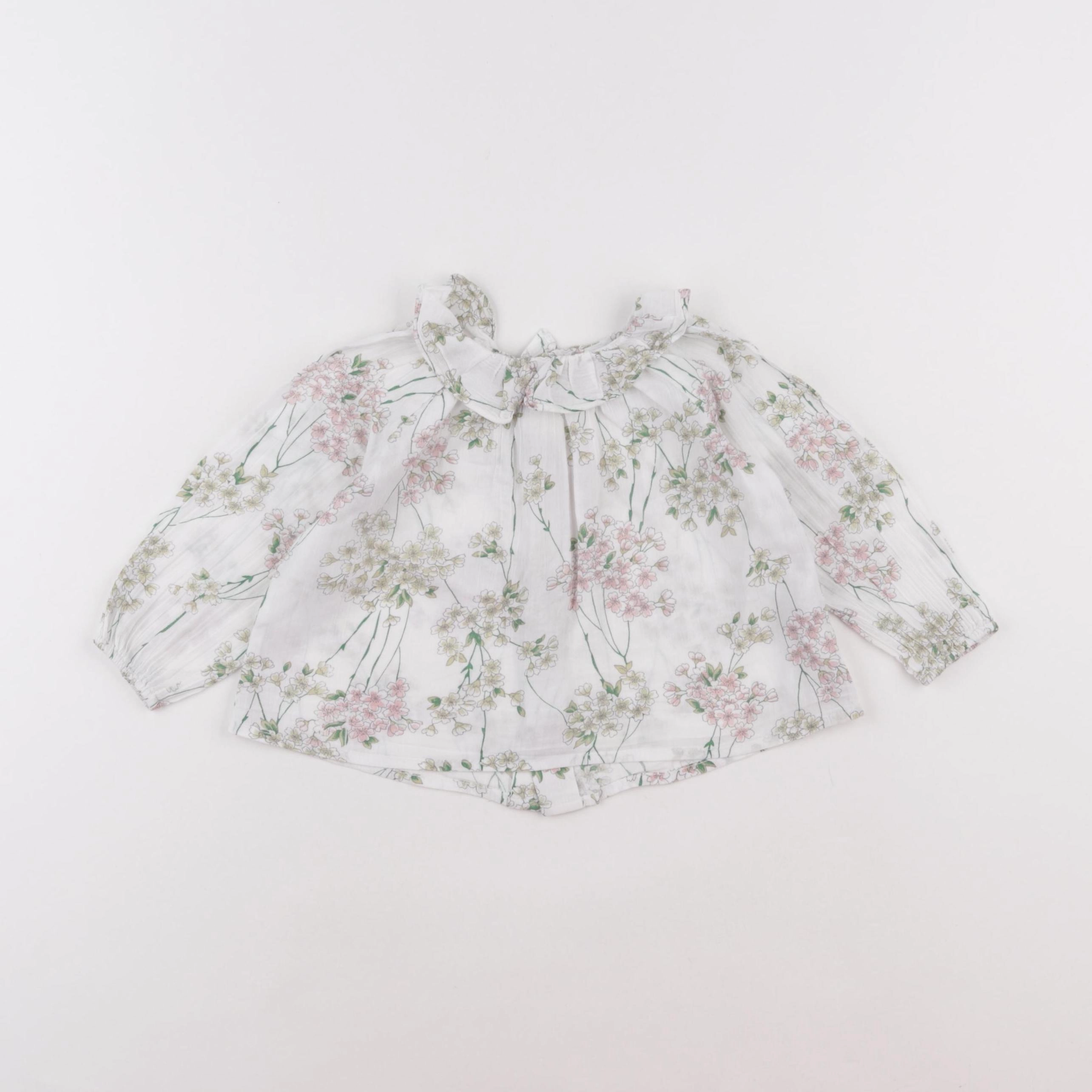 Bonton - blouse multicolore - 12 mois