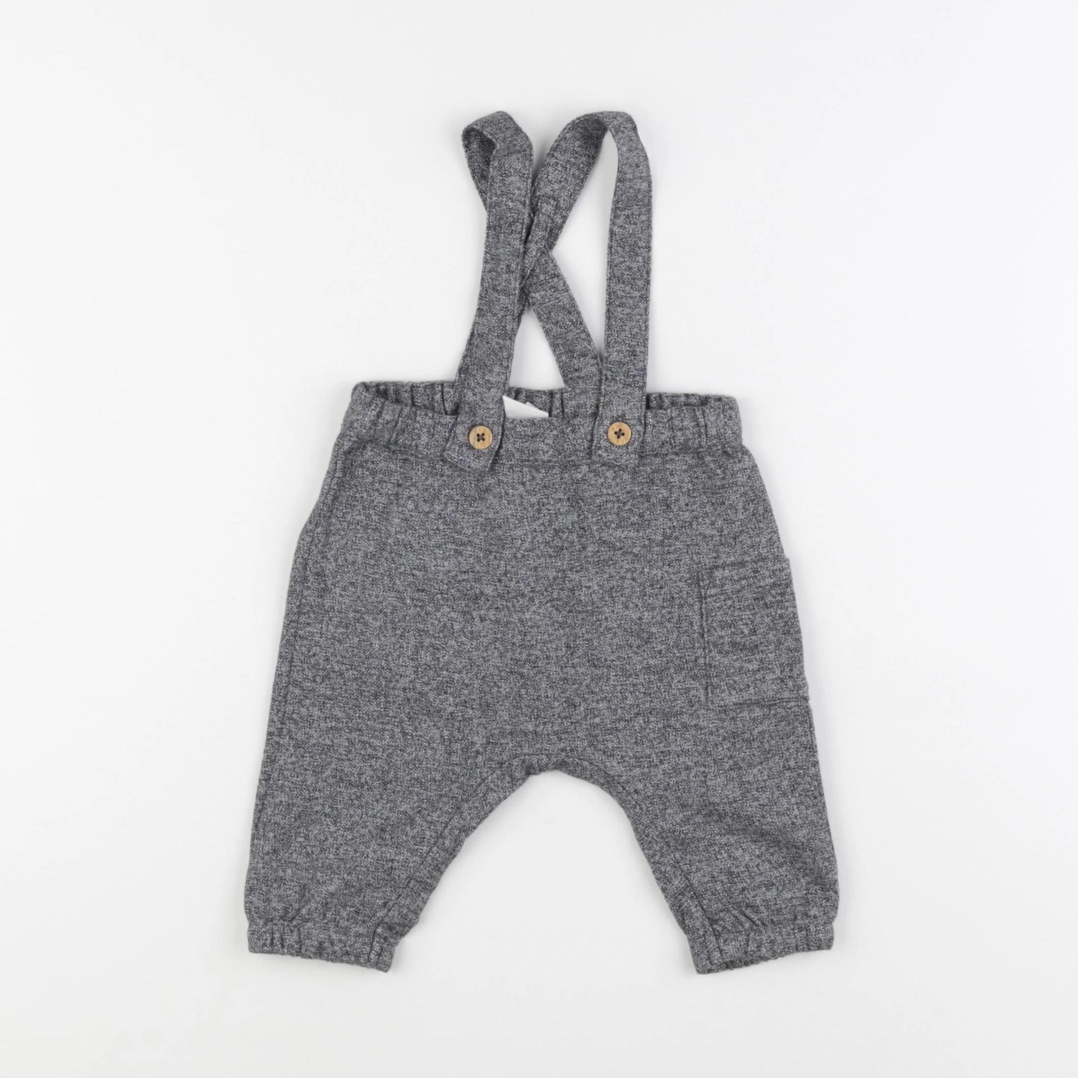 H&M - pantalon gris - 3 mois
