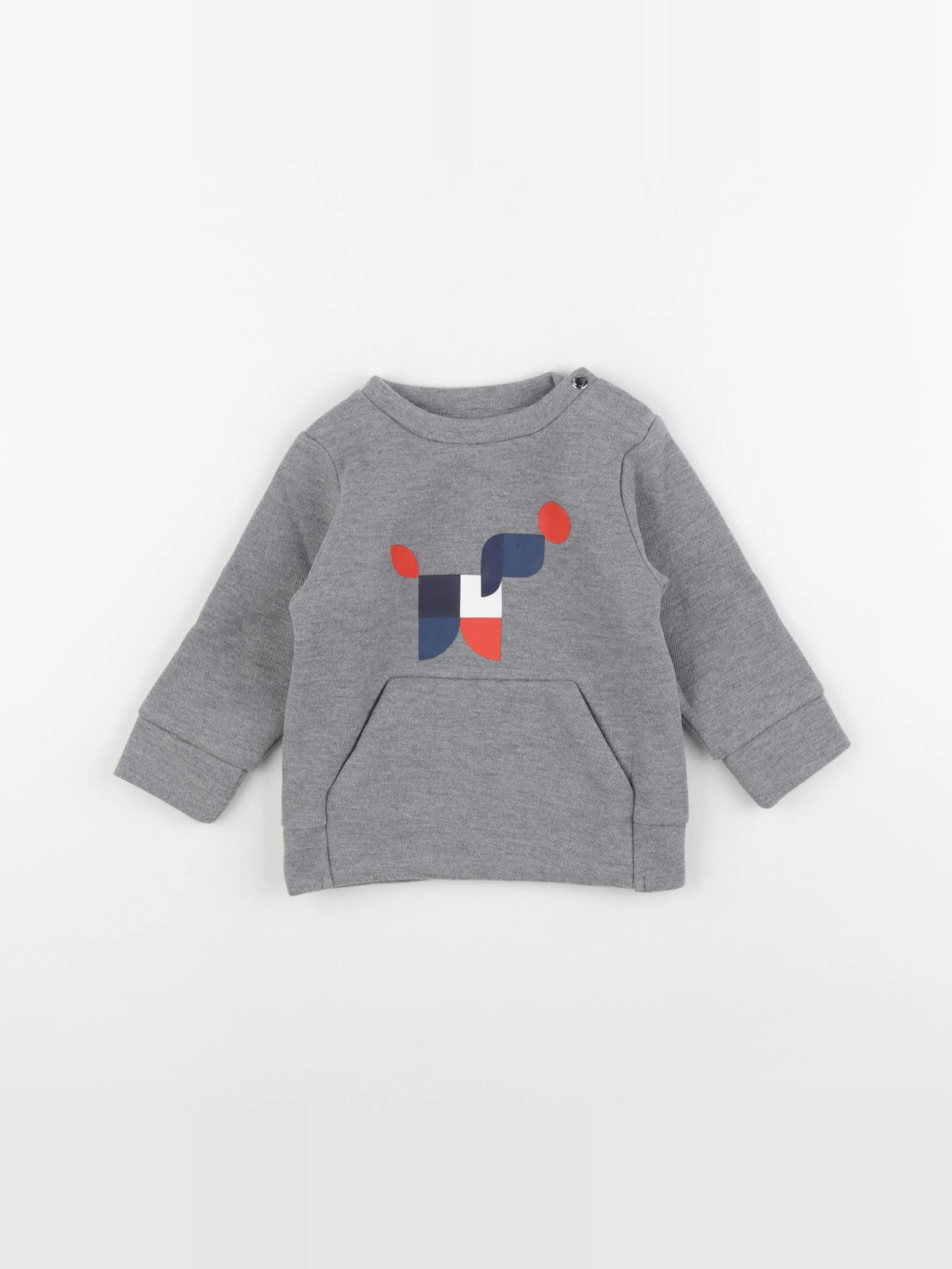 Jacadi - sweat gris - 12 mois