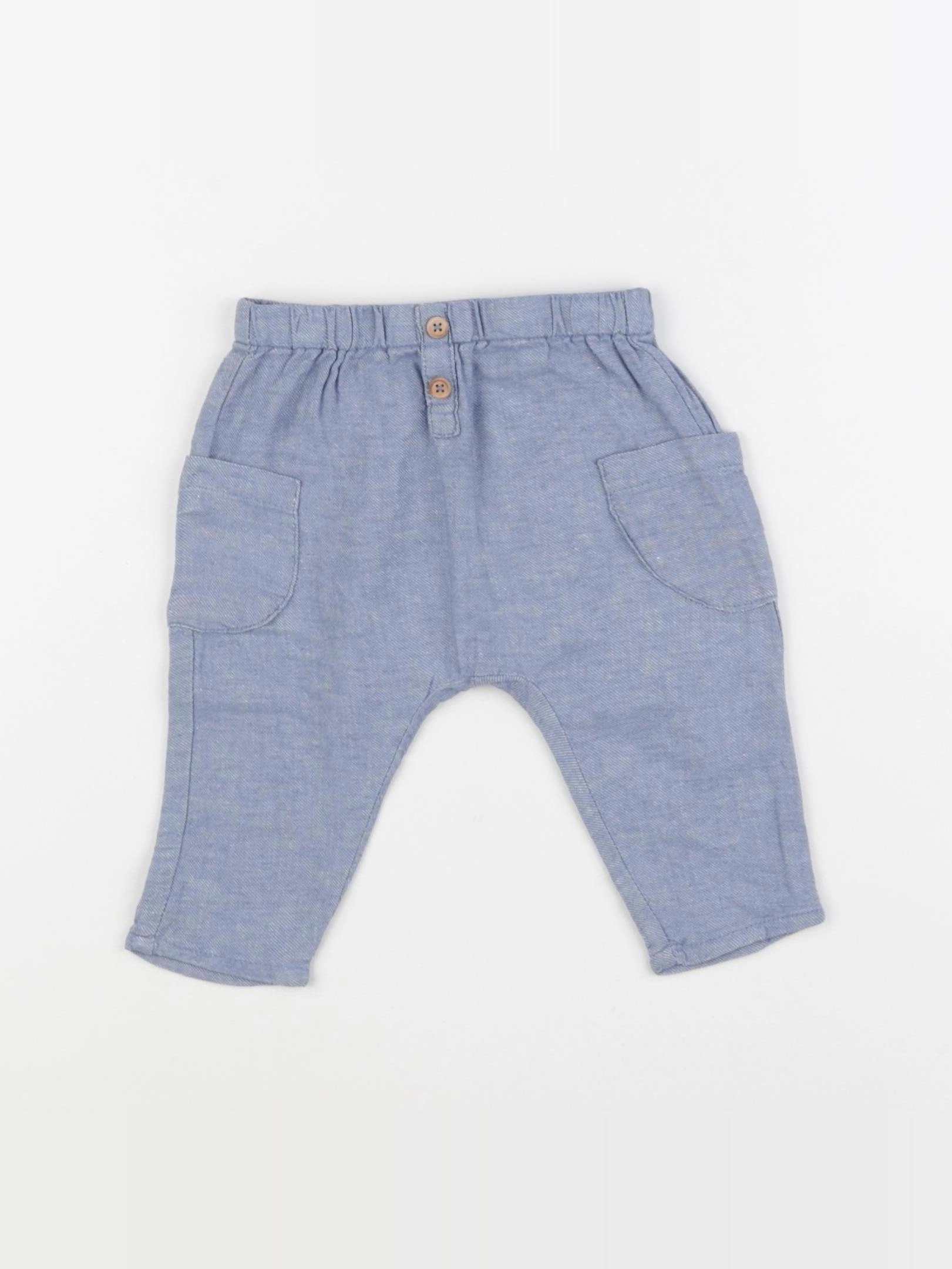 Zara - pantalon bleu - 3/6 mois