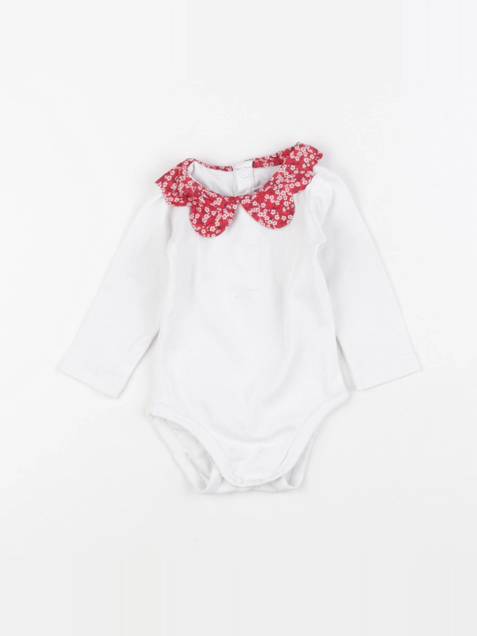 Jacadi - body liberty blanc - 6 mois
