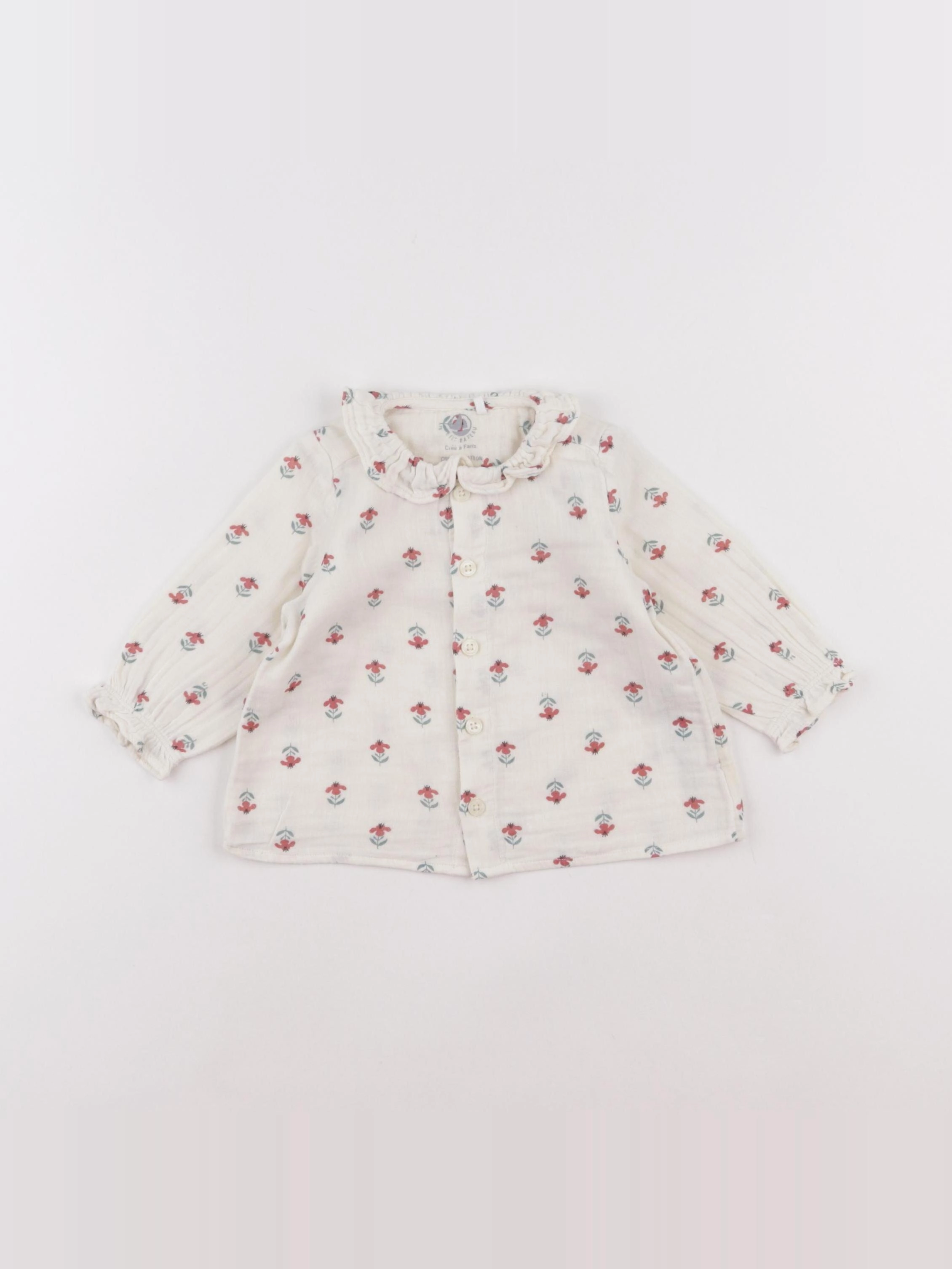 Petit Bateau - blouse beige - 6 mois