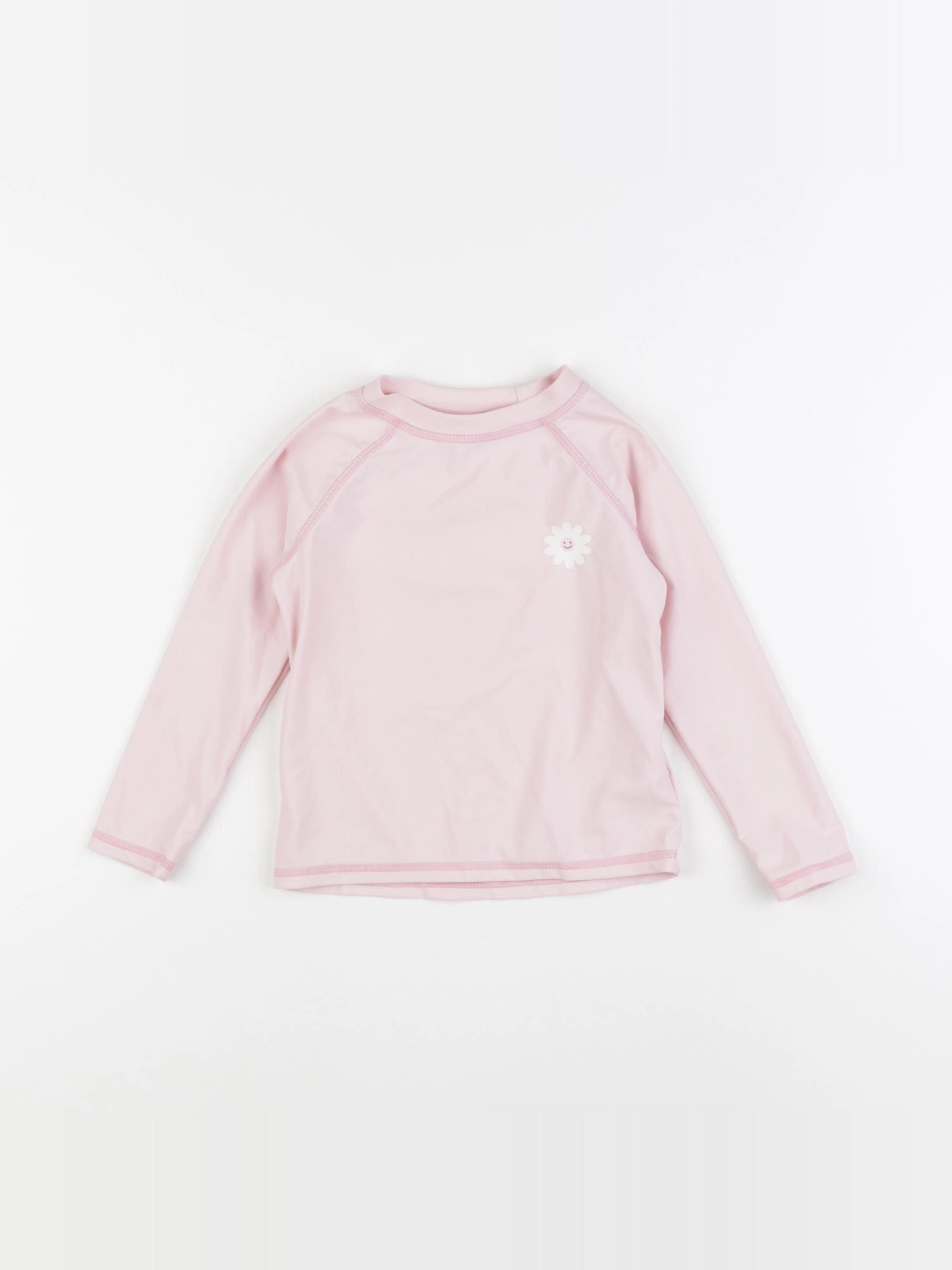 Vertbaudet - tee-shirt de bain rose - 3 ans