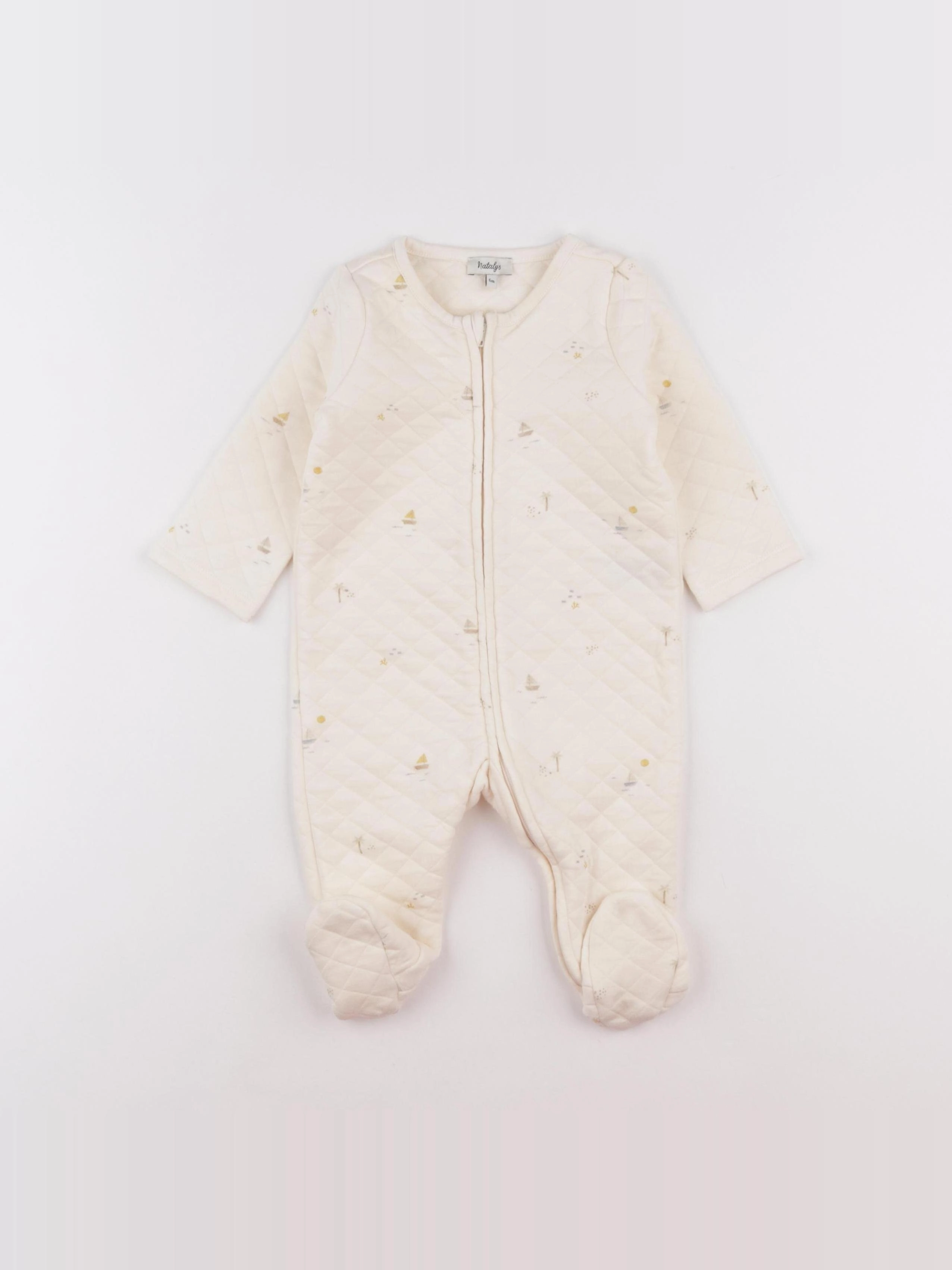 Natalys - pyjama beige - 6 mois