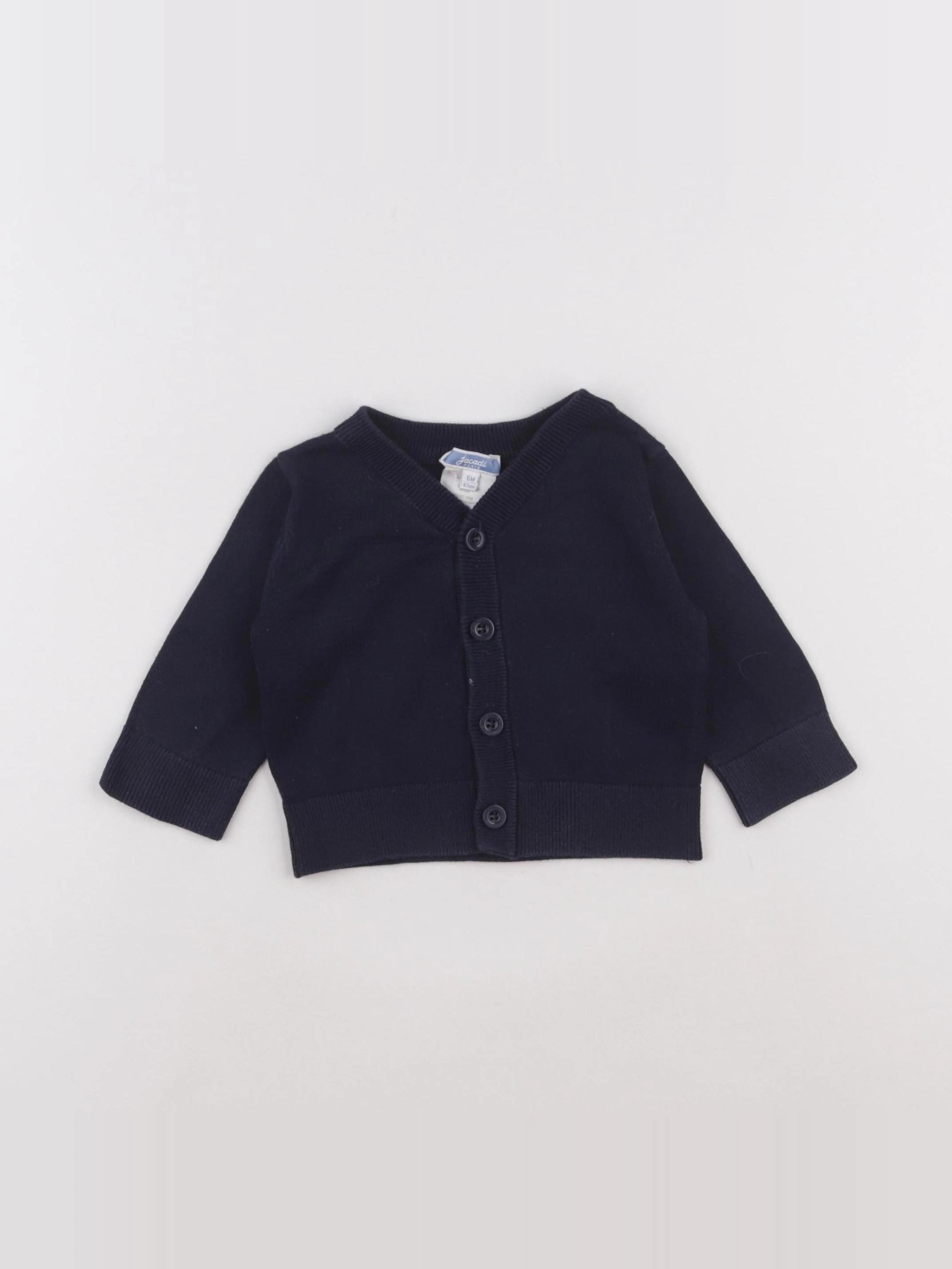 Jacadi - gilet bleu - 6 mois