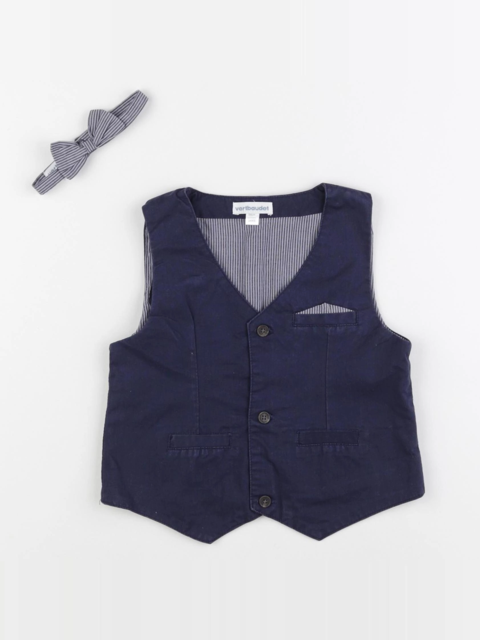 Vertbaudet - gilet bleu - 3 ans