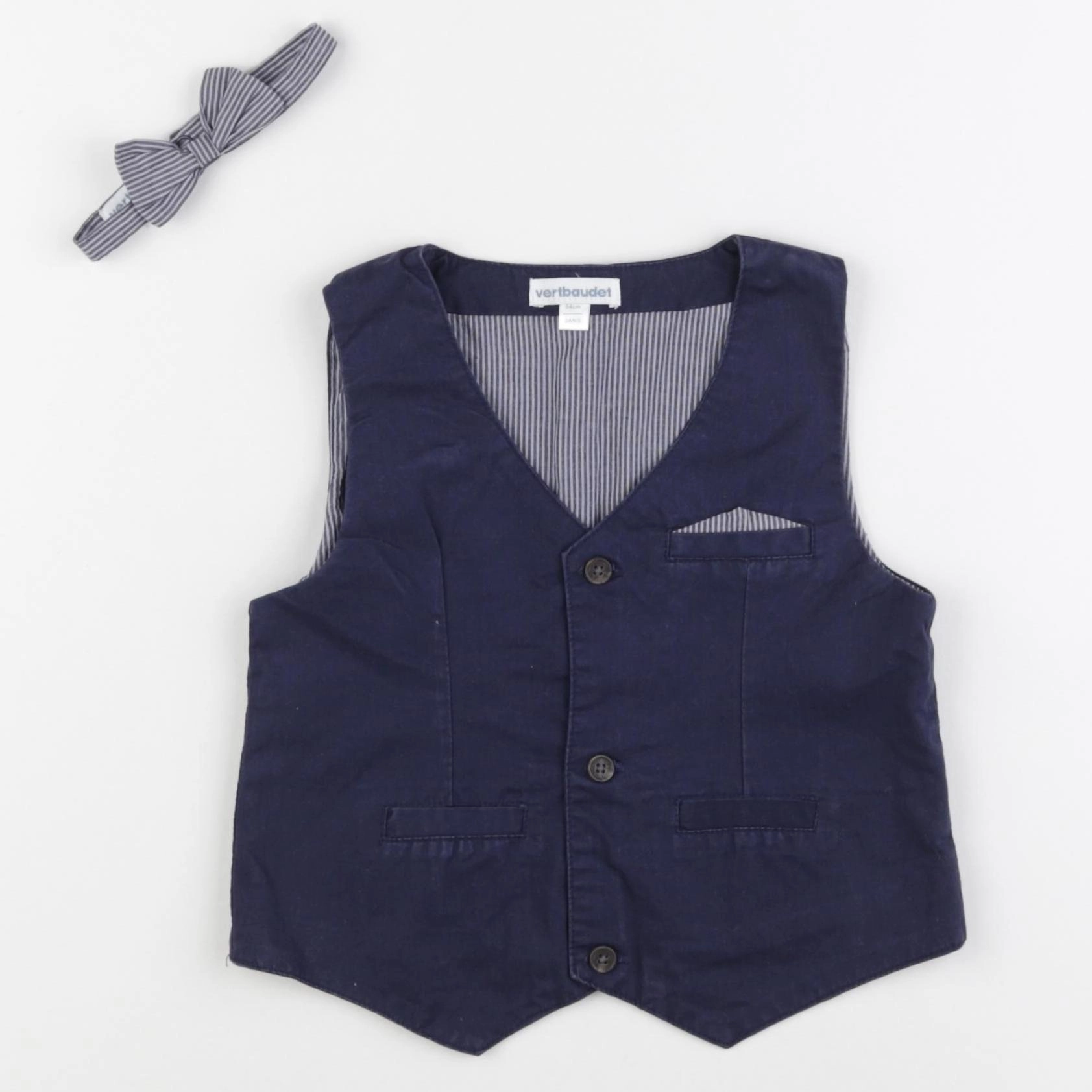 Vertbaudet - gilet bleu - 3 ans