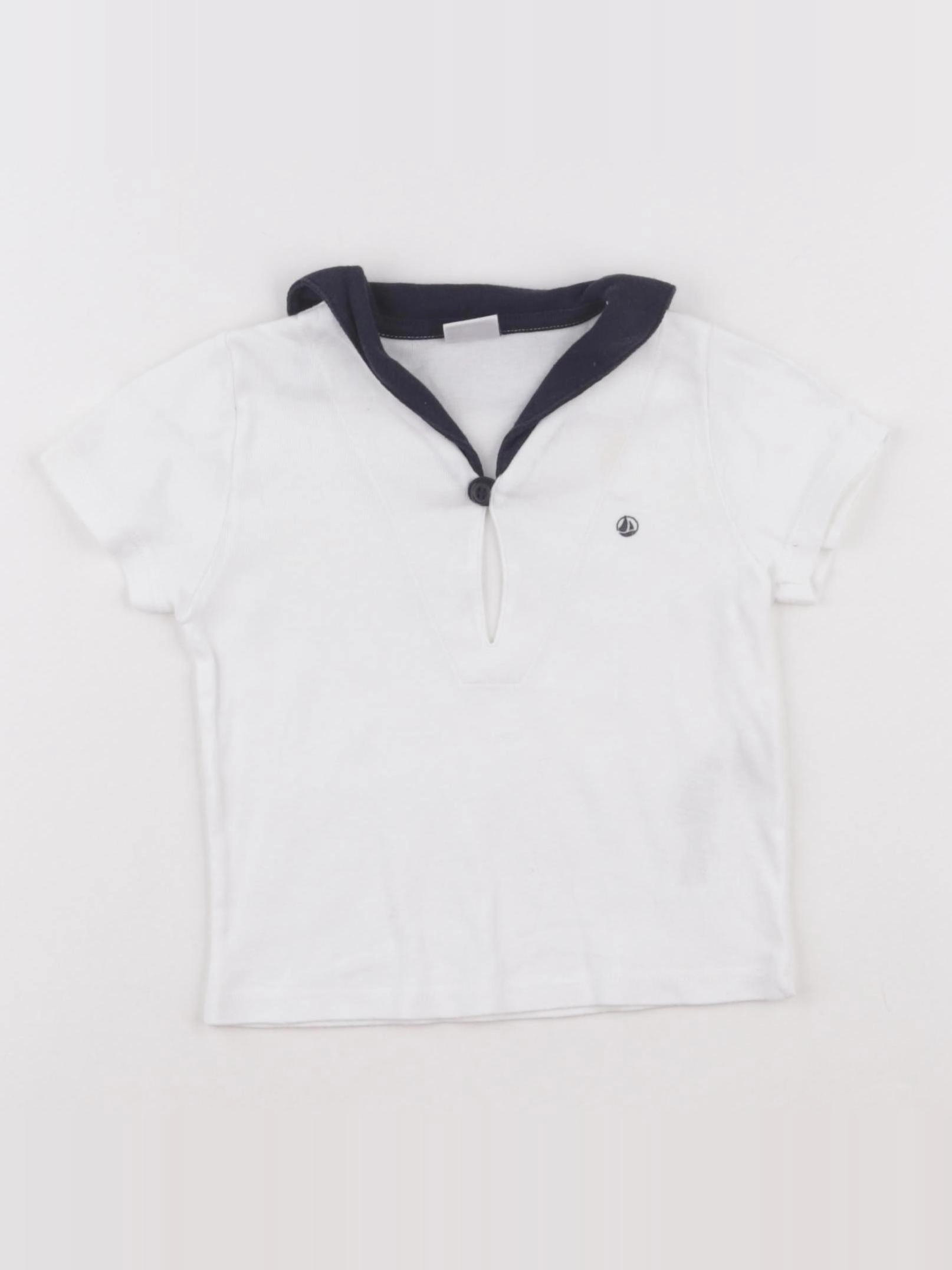 Petit Bateau - tee-shirt blanc - 18 mois