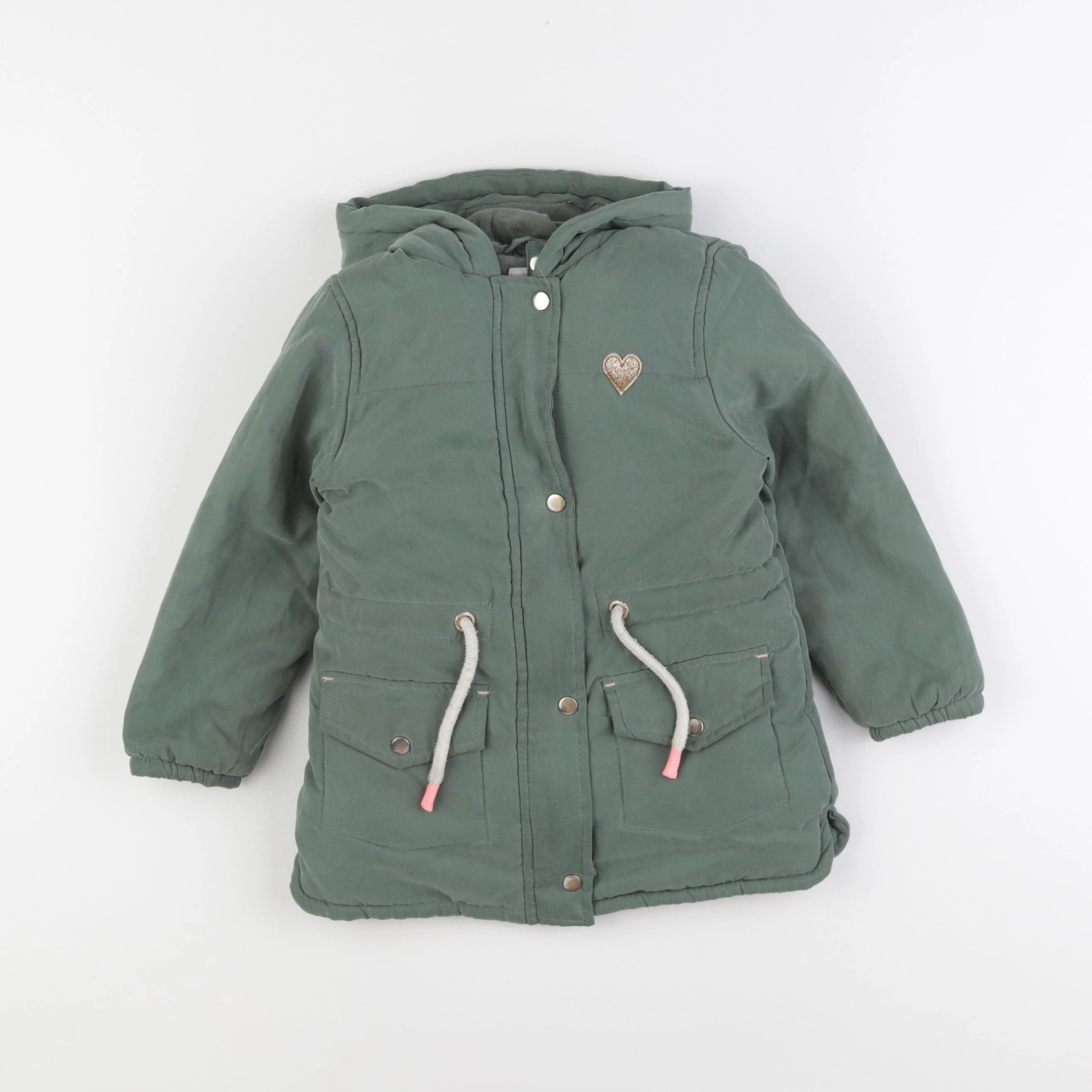 Vertbaudet - parka vert - 4 ans