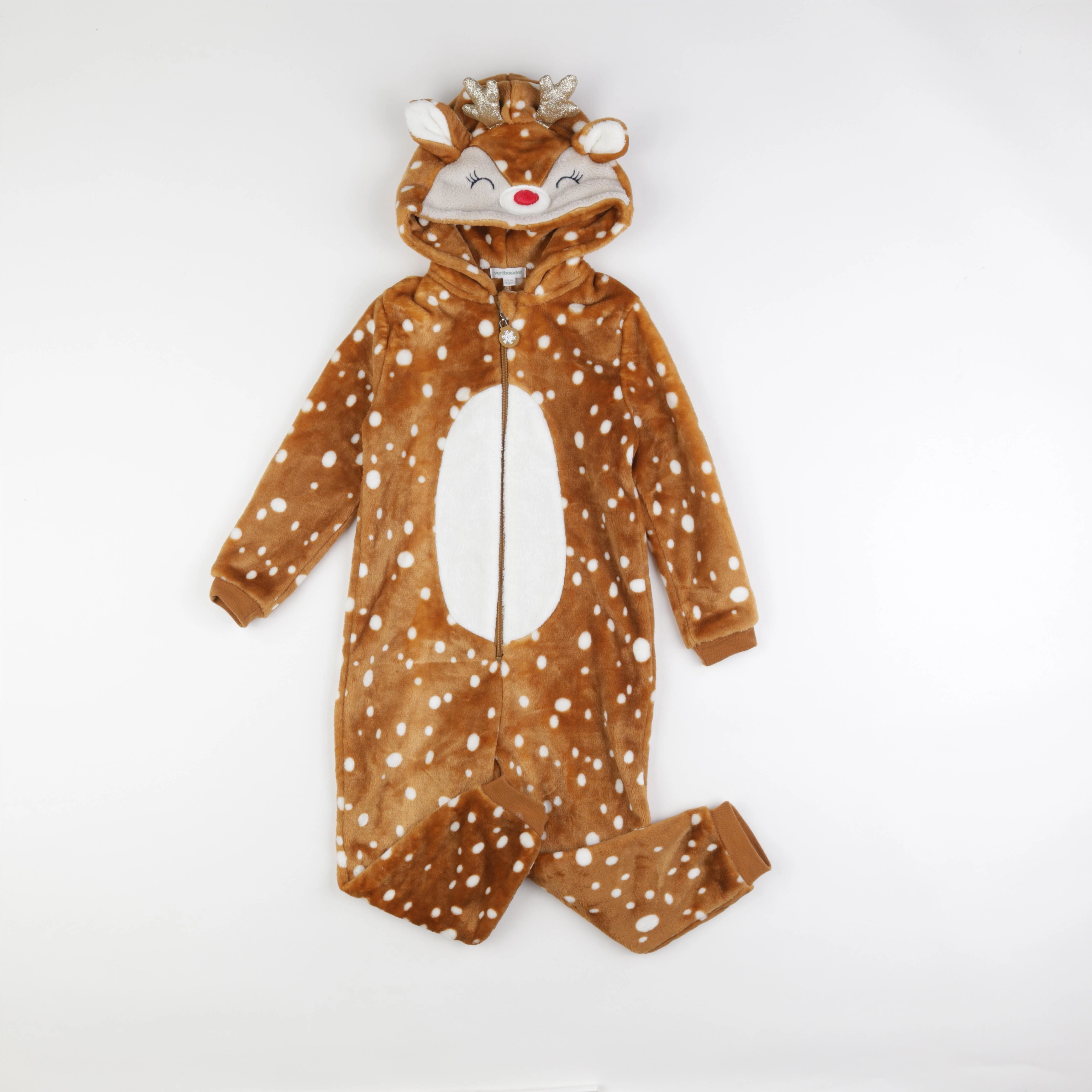 Vertbaudet - sur-pyjama marron - 5 ans