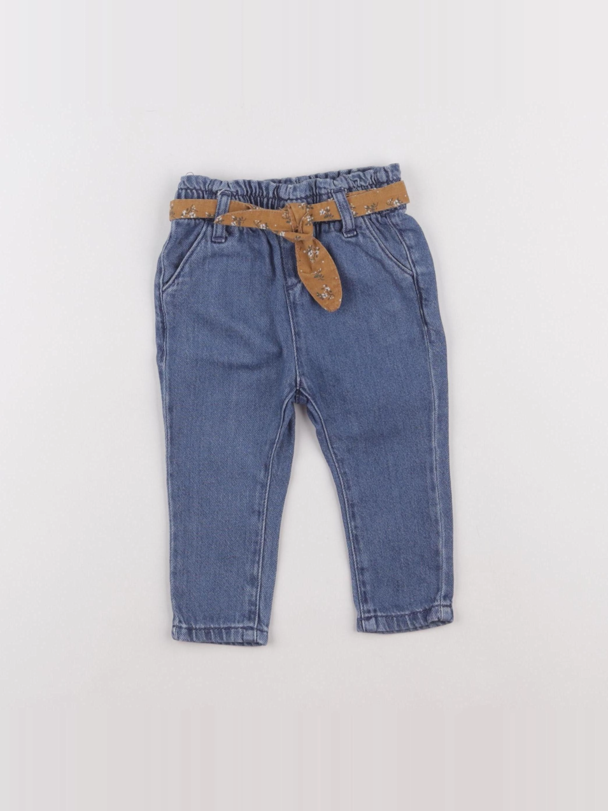Vertbaudet - jegging bleu - 6 mois