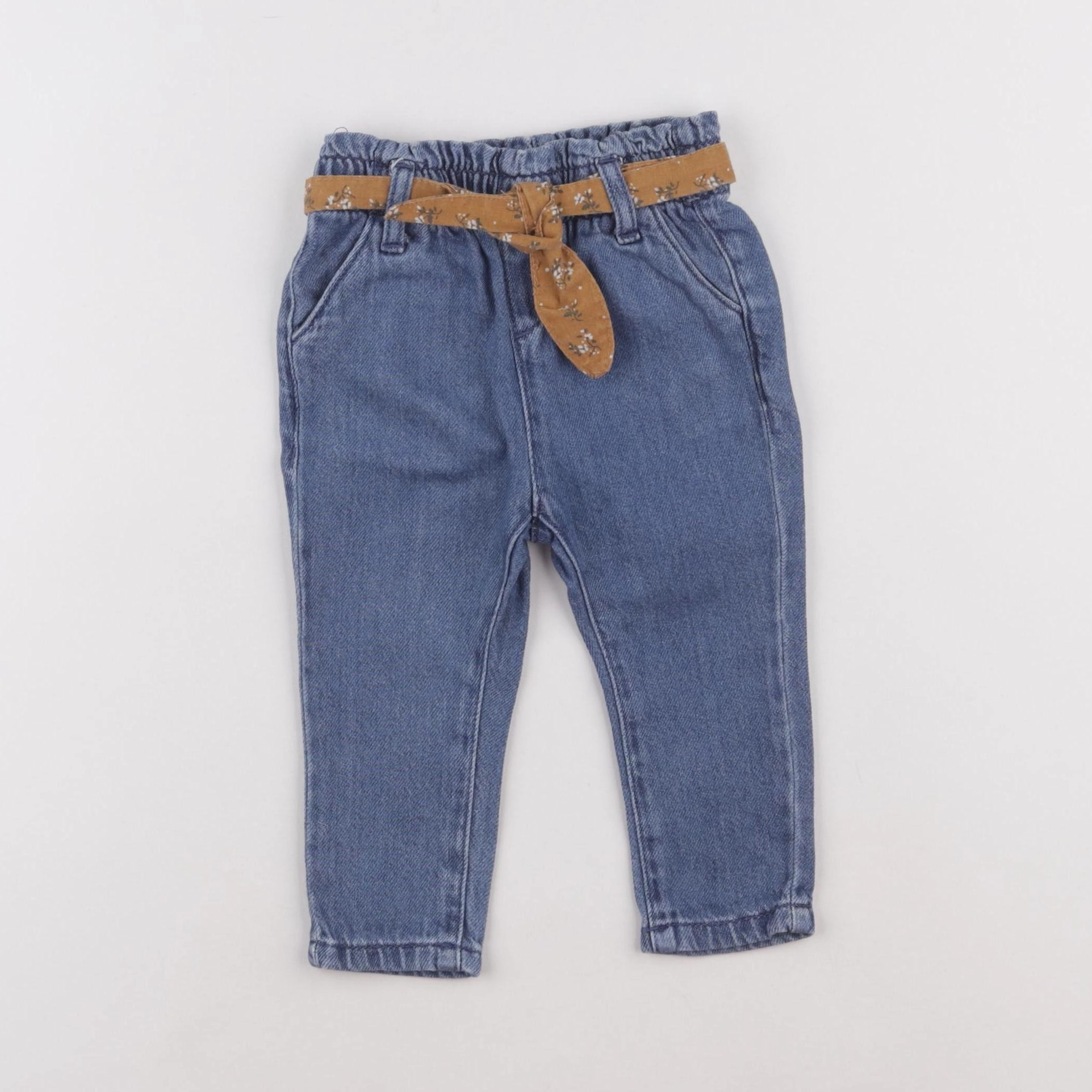 Vertbaudet - jegging bleu - 6 mois