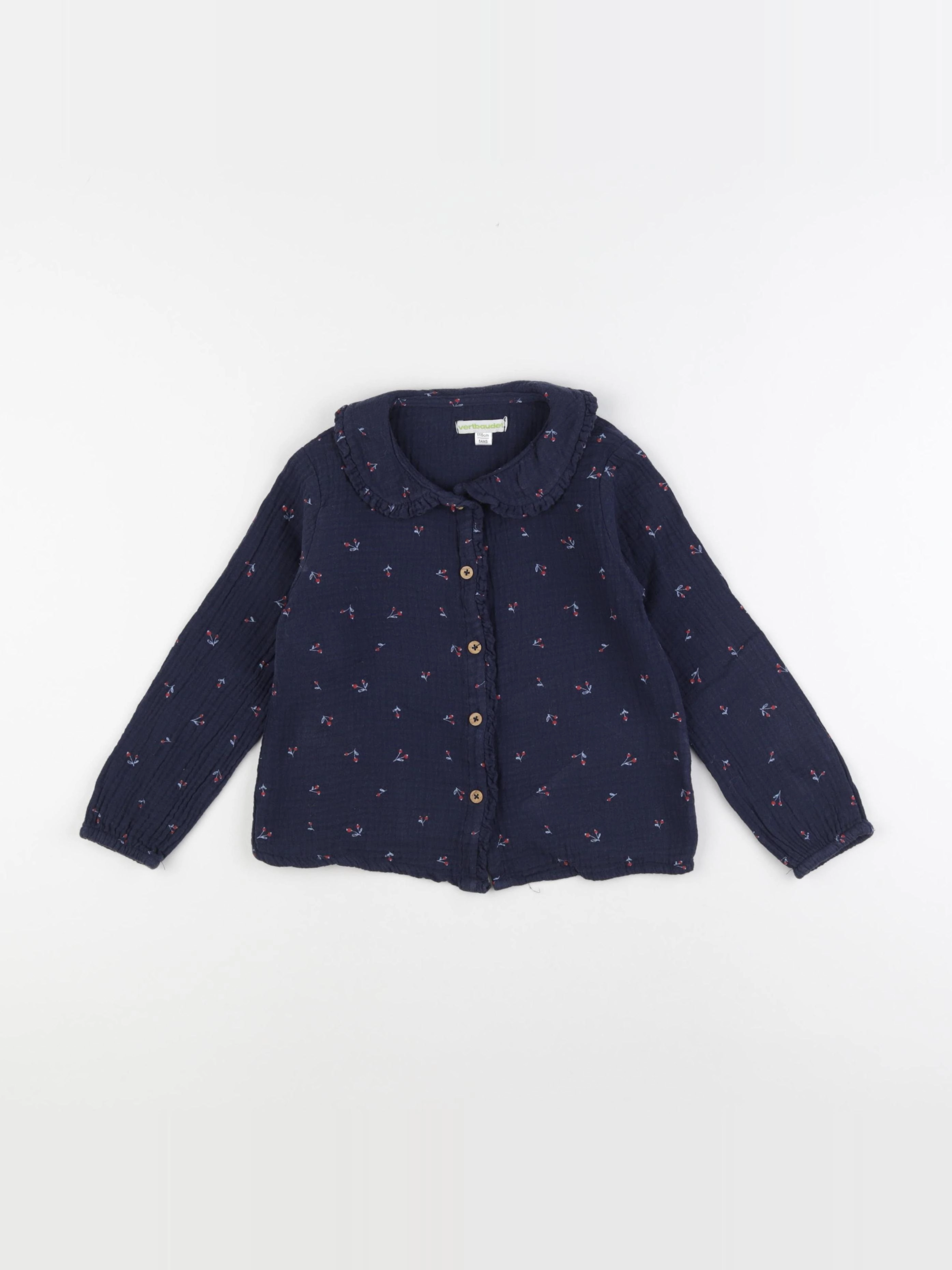 Vertbaudet - blouse bleu - 5 ans