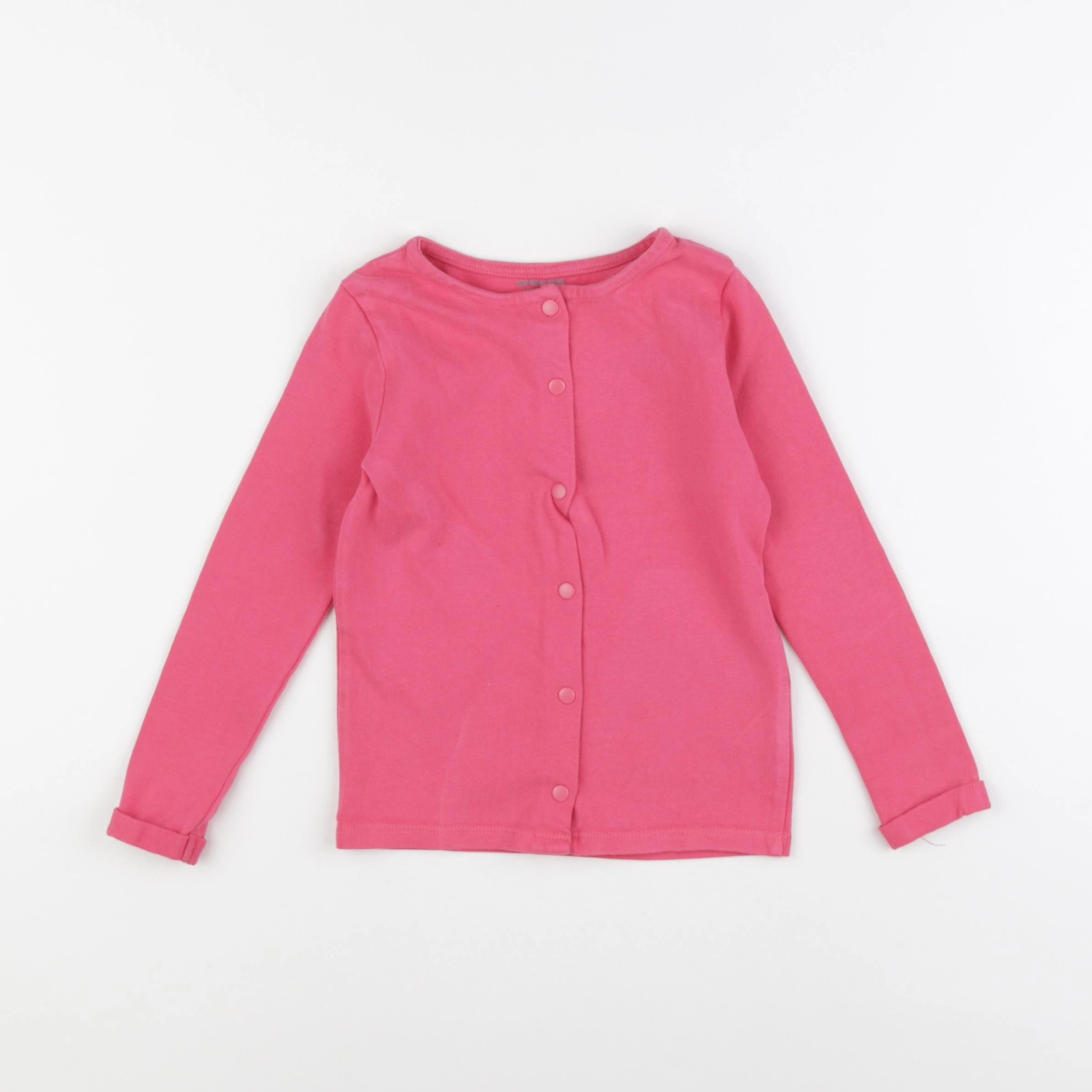 Vertbaudet - gilet rose - 4 ans