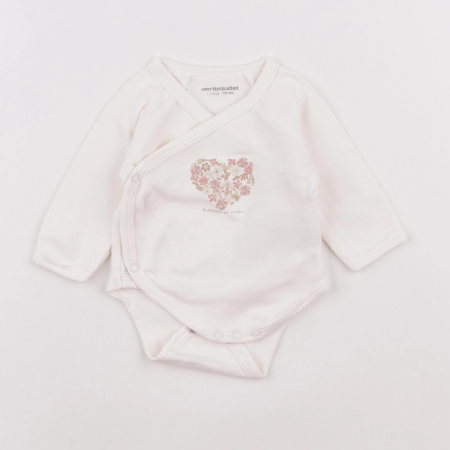 Vertbaudet - body blanc - 1 mois