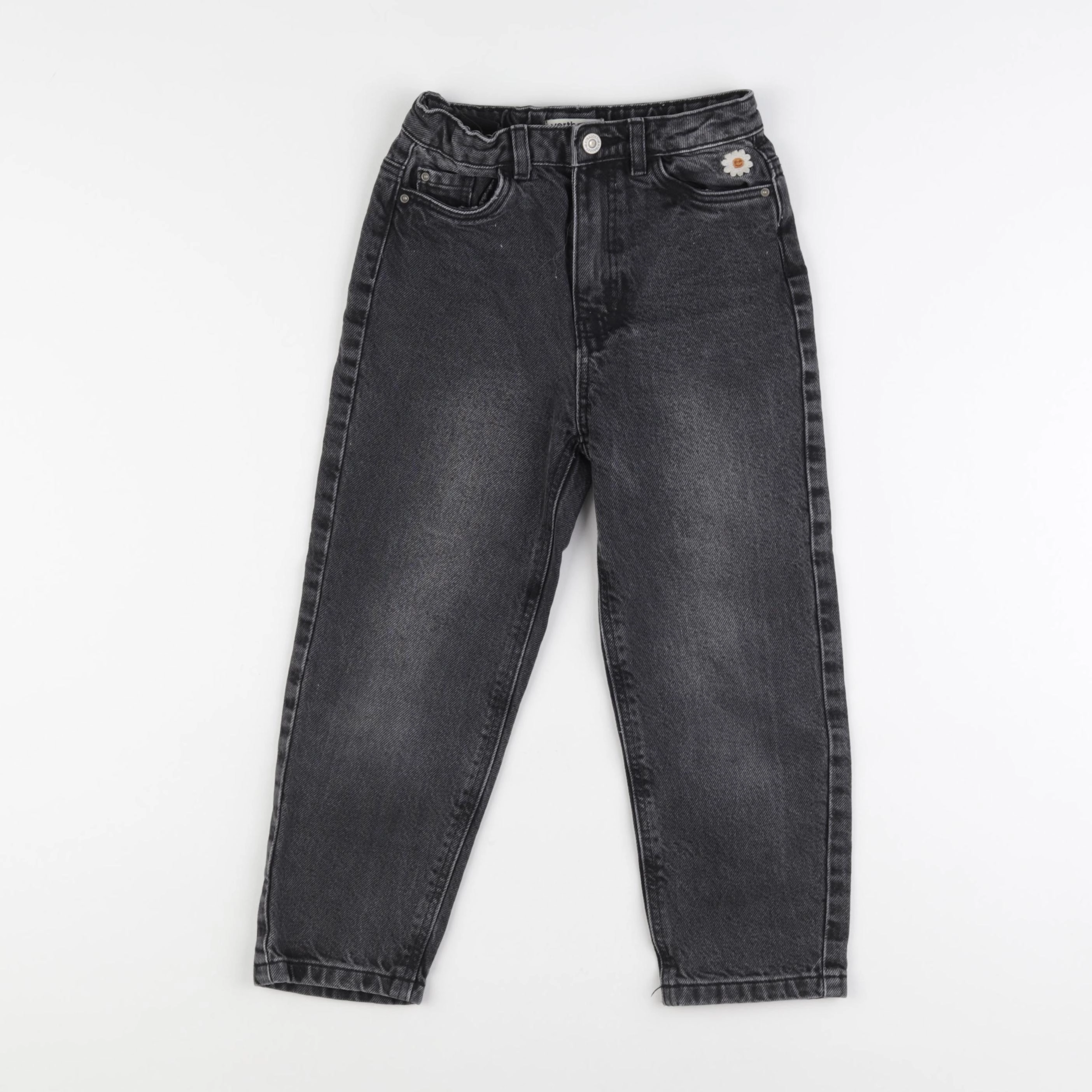 Vertbaudet - jean gris, noir - 5 ans
