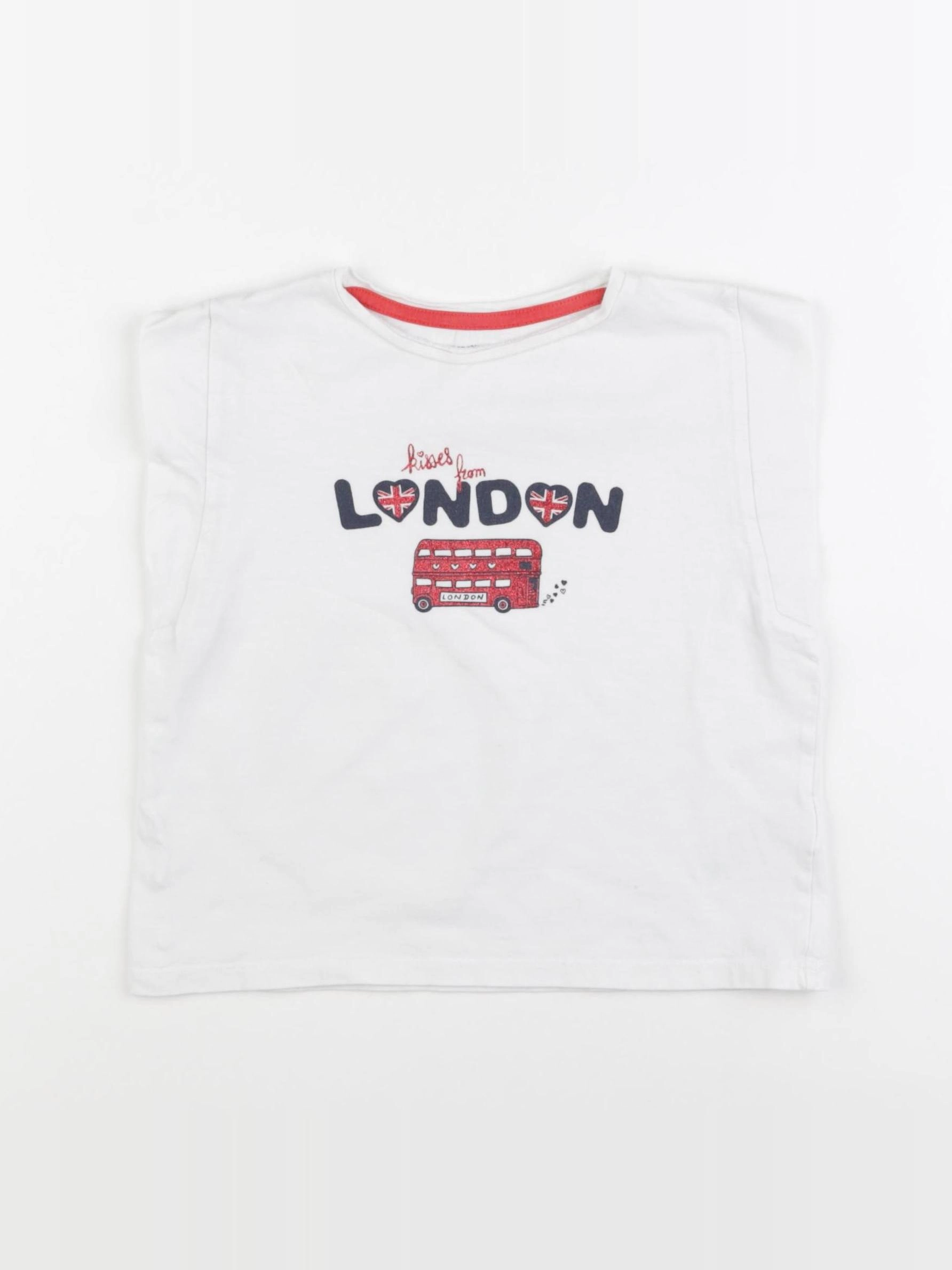 Vertbaudet - tee-shirt blanc - 5 ans