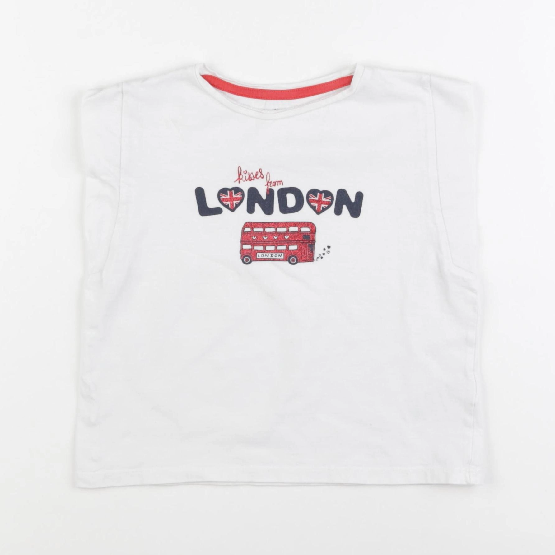 Vertbaudet - tee-shirt blanc - 5 ans