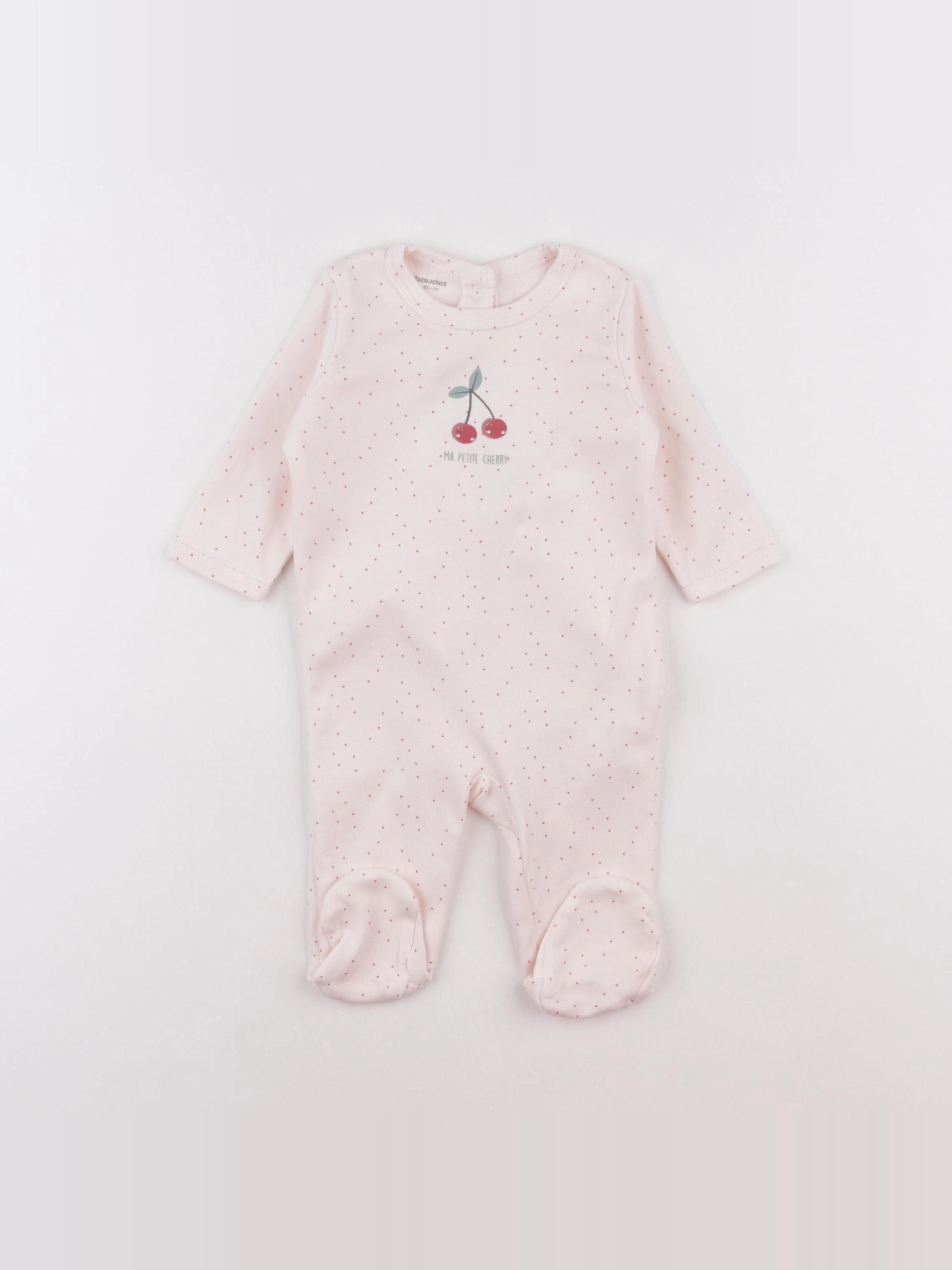 Vertbaudet - pyjama coton rose - 3 mois