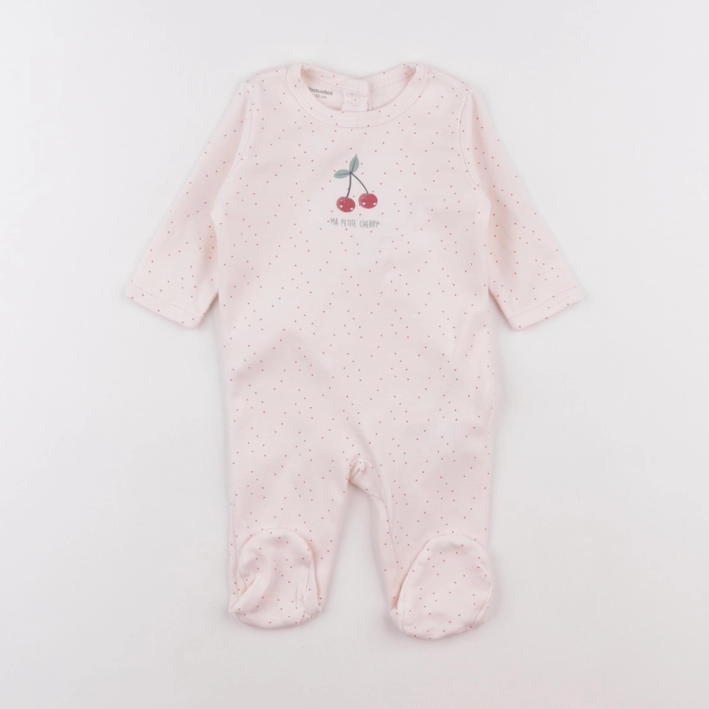 Vertbaudet - pyjama coton rose - 3 mois
