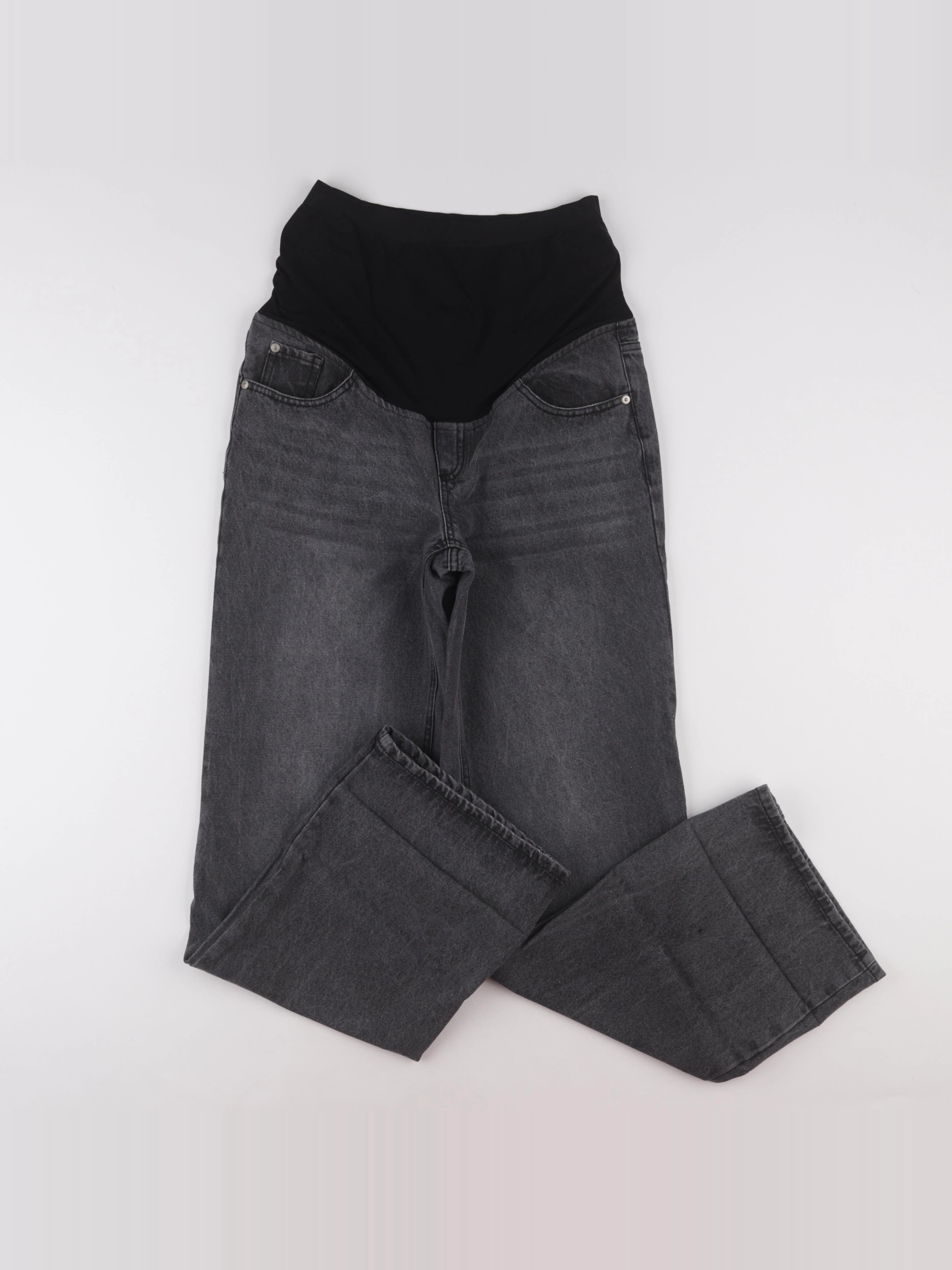 Envie de fraise - jean grossesse gris - 34