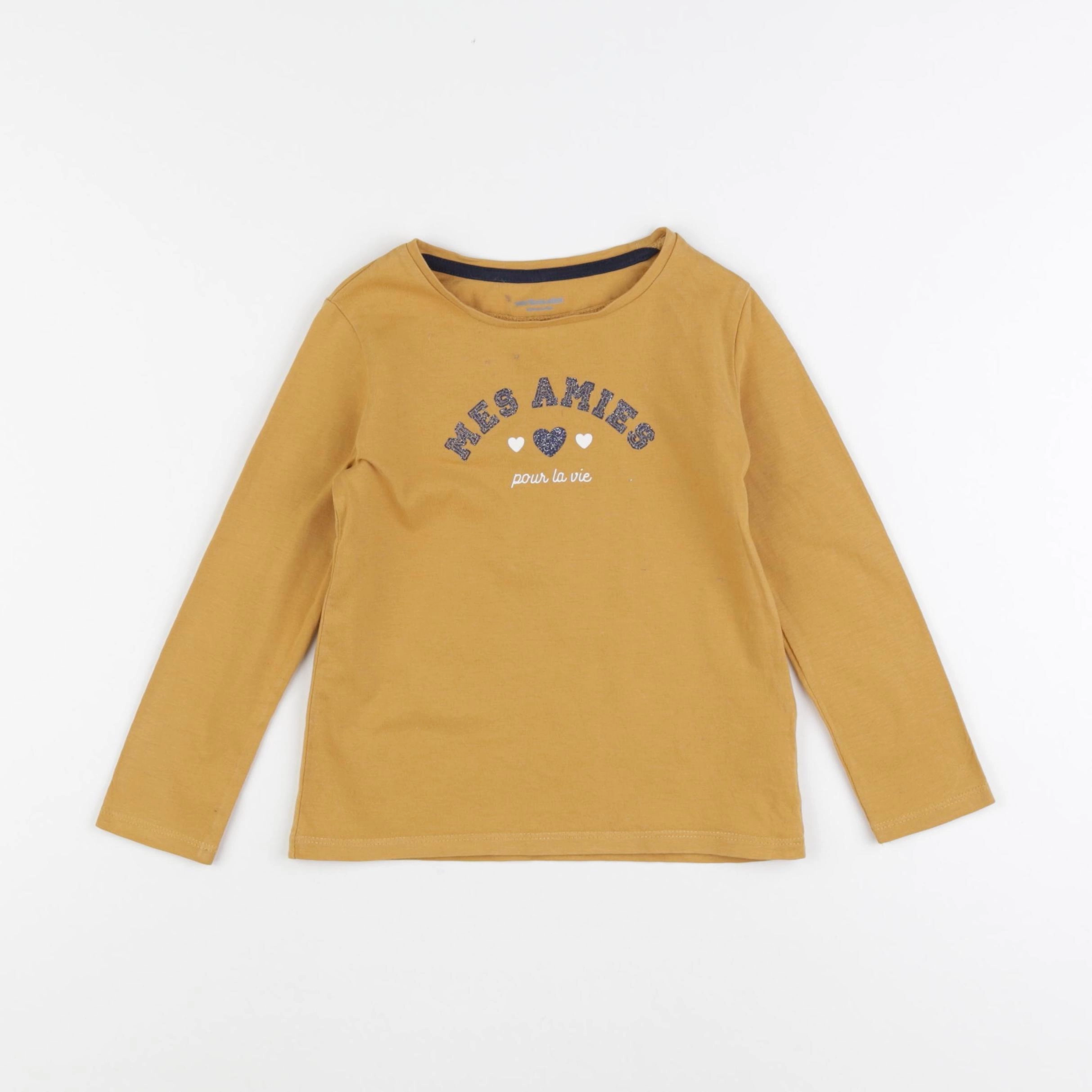 Vertbaudet - tee-shirt jaune - 4 ans